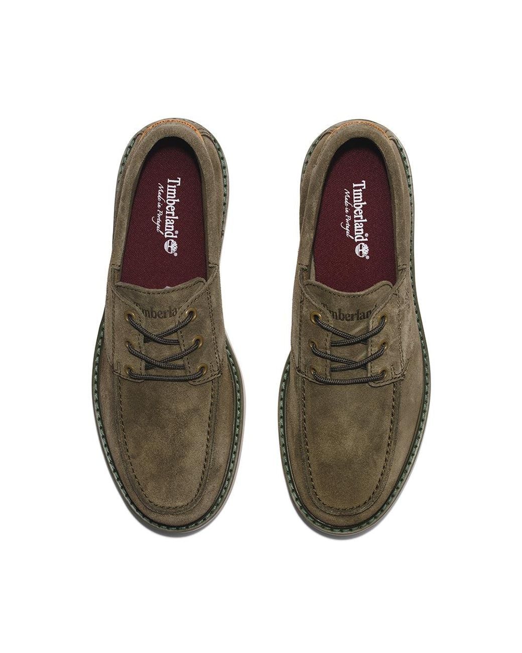 Timberland Brown Newmarket Ii Boat Shoes 'Lichen' for men