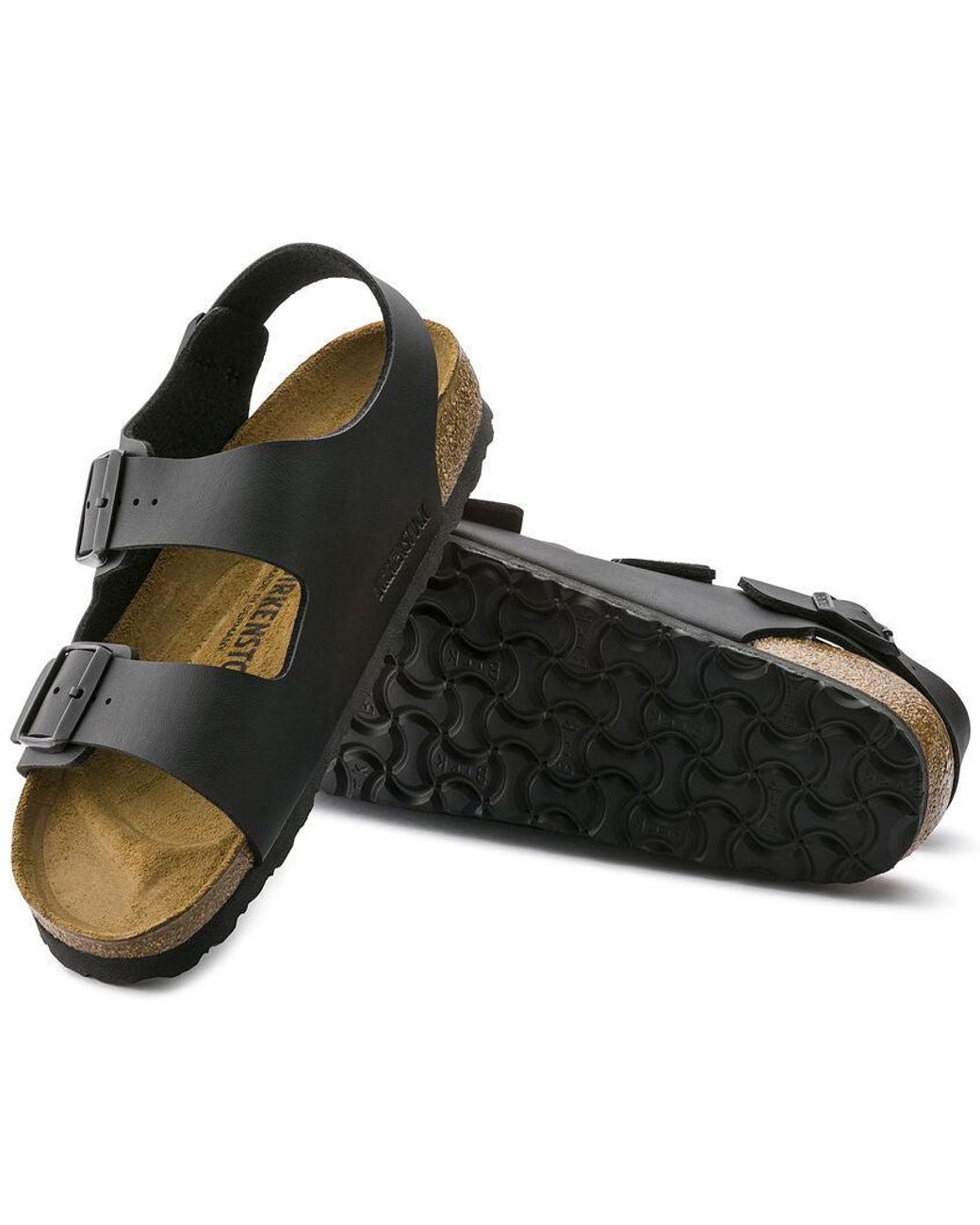 Birkenstock Black Milano Birko Flor for men