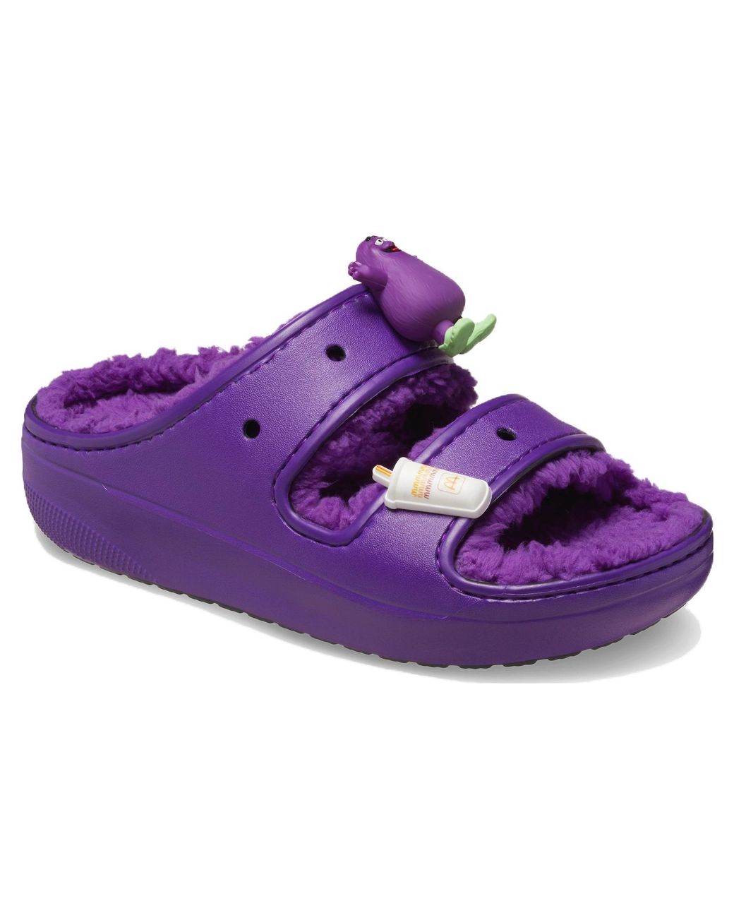 CROCSTM Purple Classic Cozzzy Sandal 'Mcdonald's Grimace'