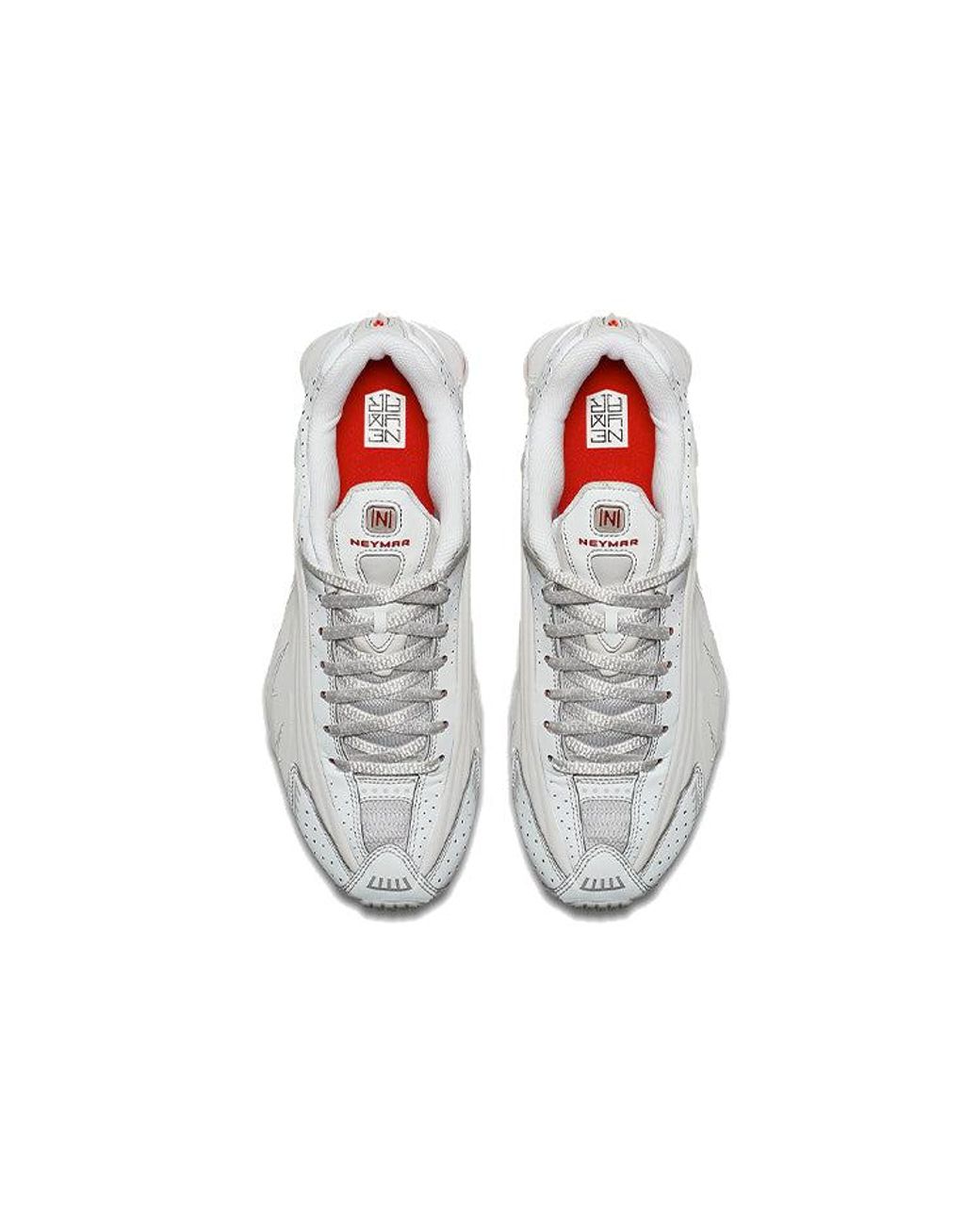 Nike White X Neymar Jr. Shox R4 'Platinum Tint' for men