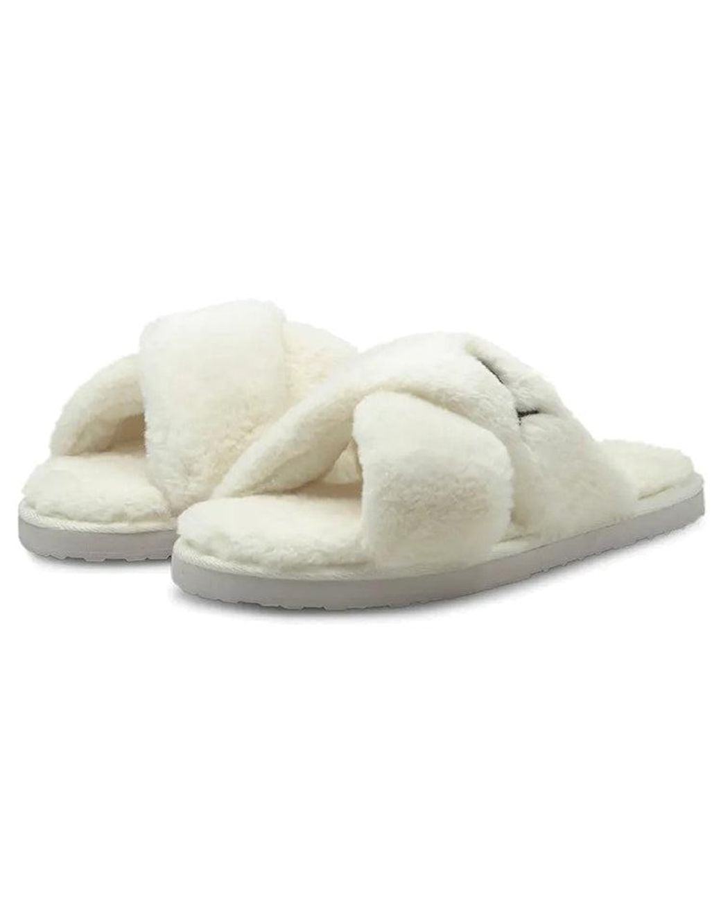 PUMA White (Wmns) Fluff X Strap Slide 'Whisper'