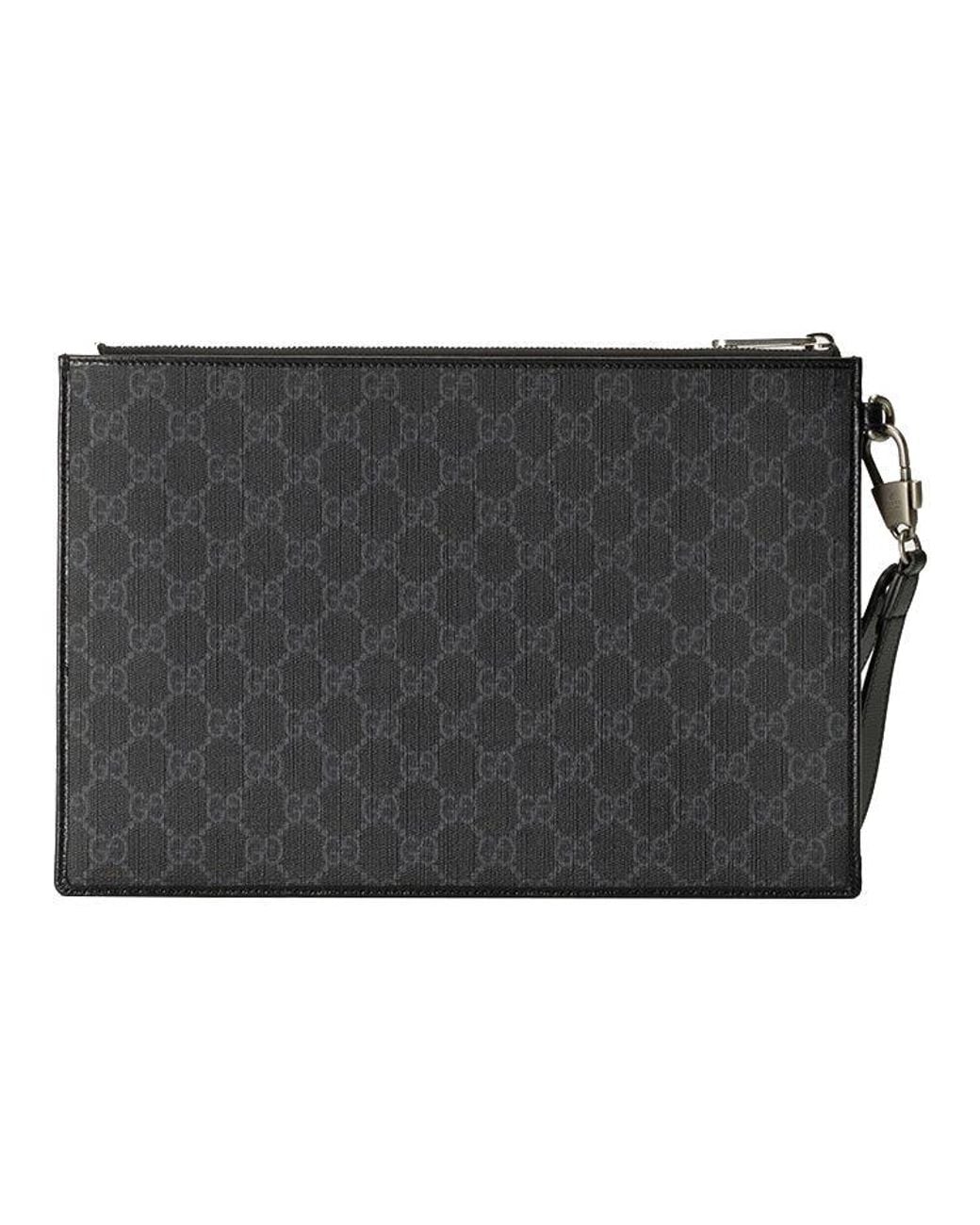 Gucci Black Pouch With Interlocking G for men