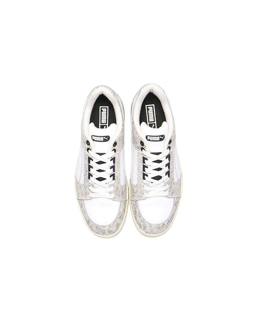PUMA White Slipstream Low Retro Snake for men