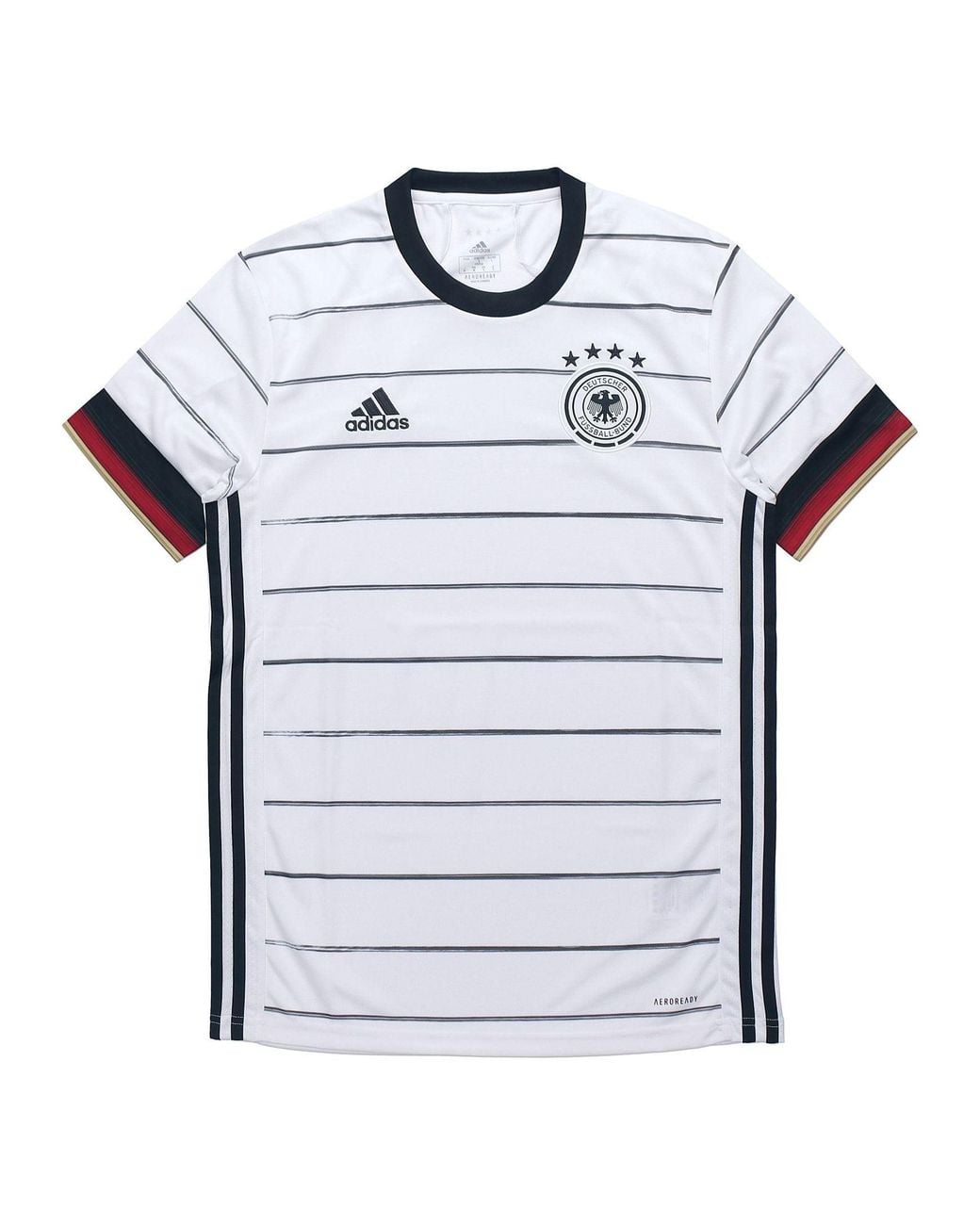 Adidas Blue Soccer/Football Sports Training Short Sleeve Fan Edition Germany Home for men