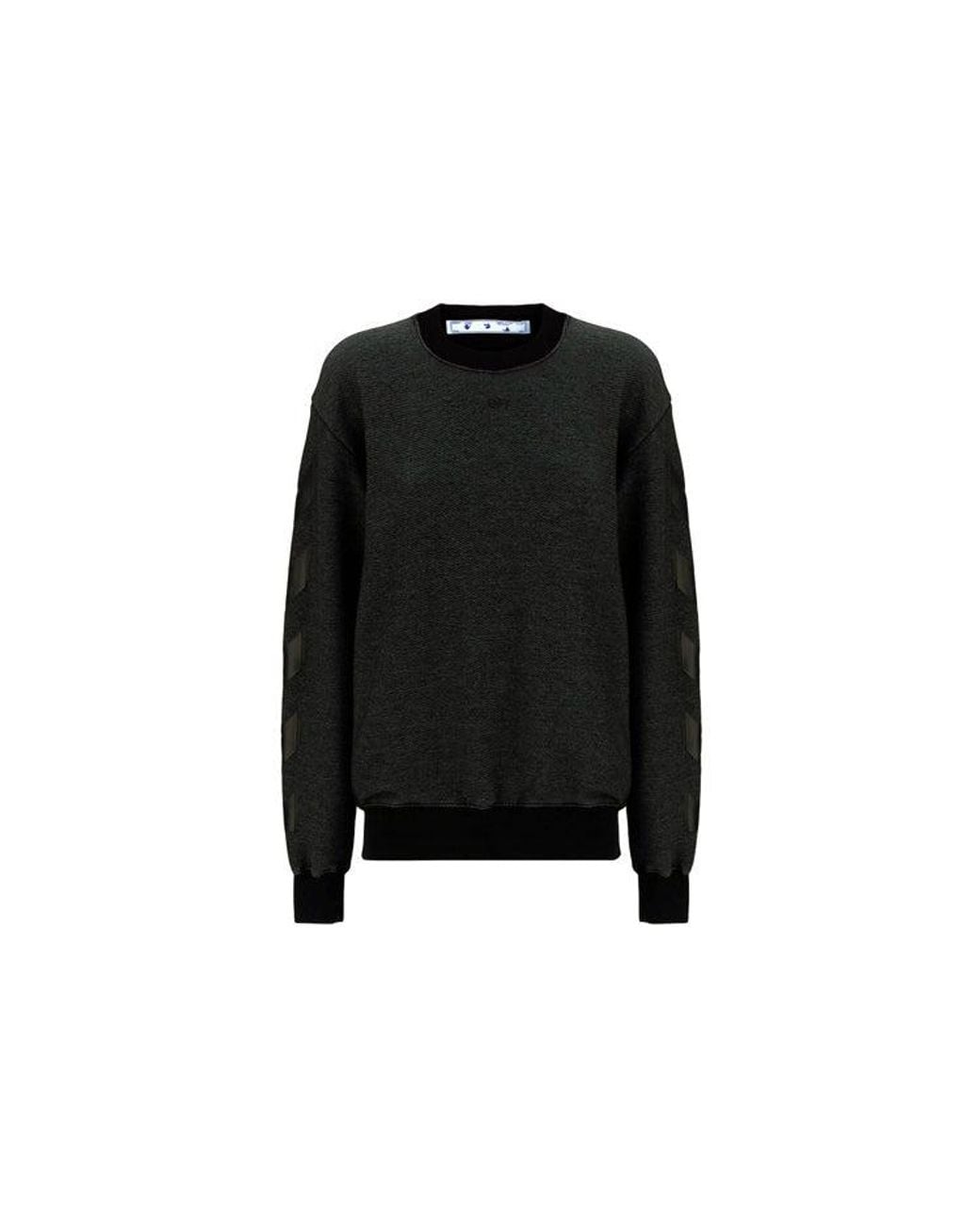 Off-White c/o Virgil Abloh Black (Wmns) Arrow Printing Round Neck Sports Hoodie Slim Fit Version