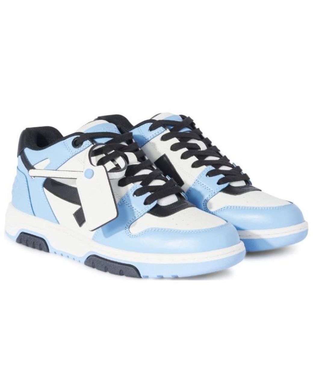 Off-White c/o Virgil Abloh Blue Out Of Office Low-Top Leather Sneaker for men