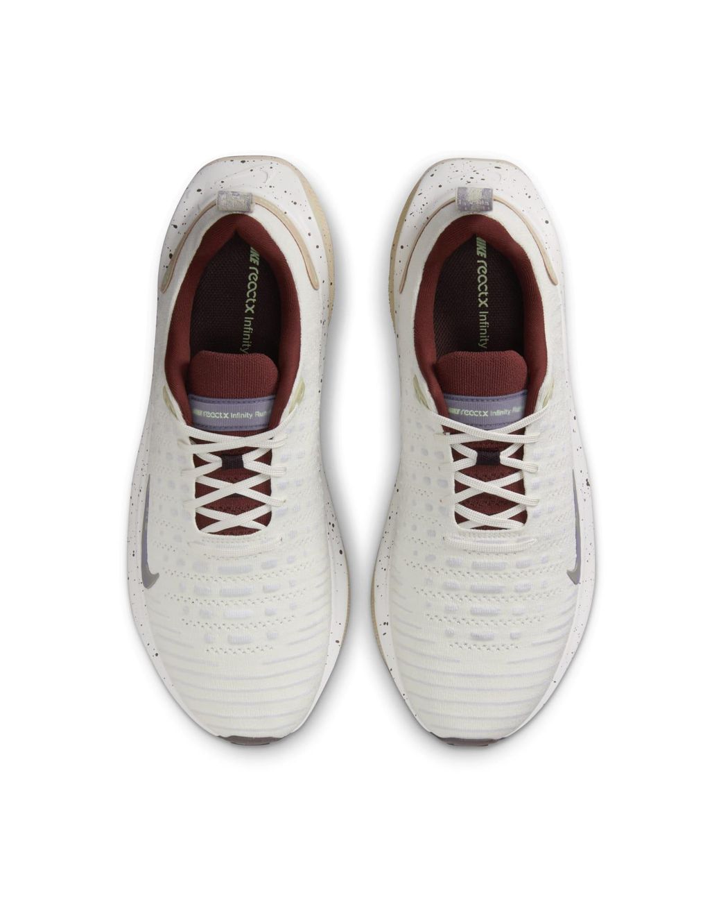 Nike White Reactx Infinity Run Flyknit 4 'Sail Tan' for men