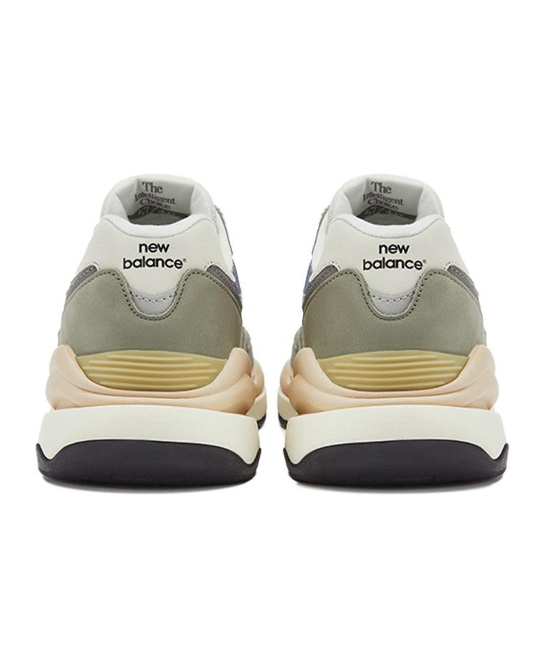 New Balance White 57/40 Khaki' for men