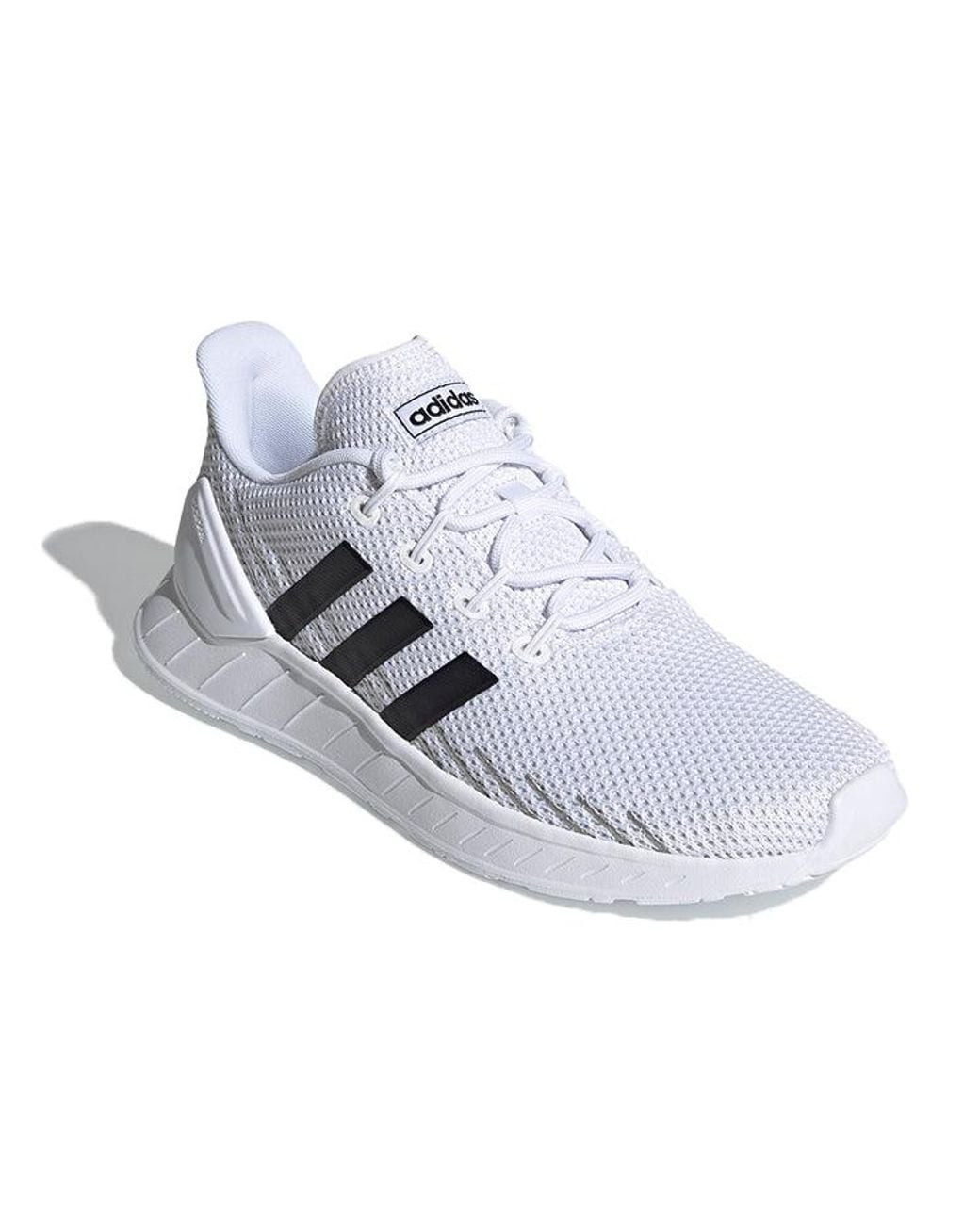 Adidas White Questar Flow Nxt 'Cloud' for men