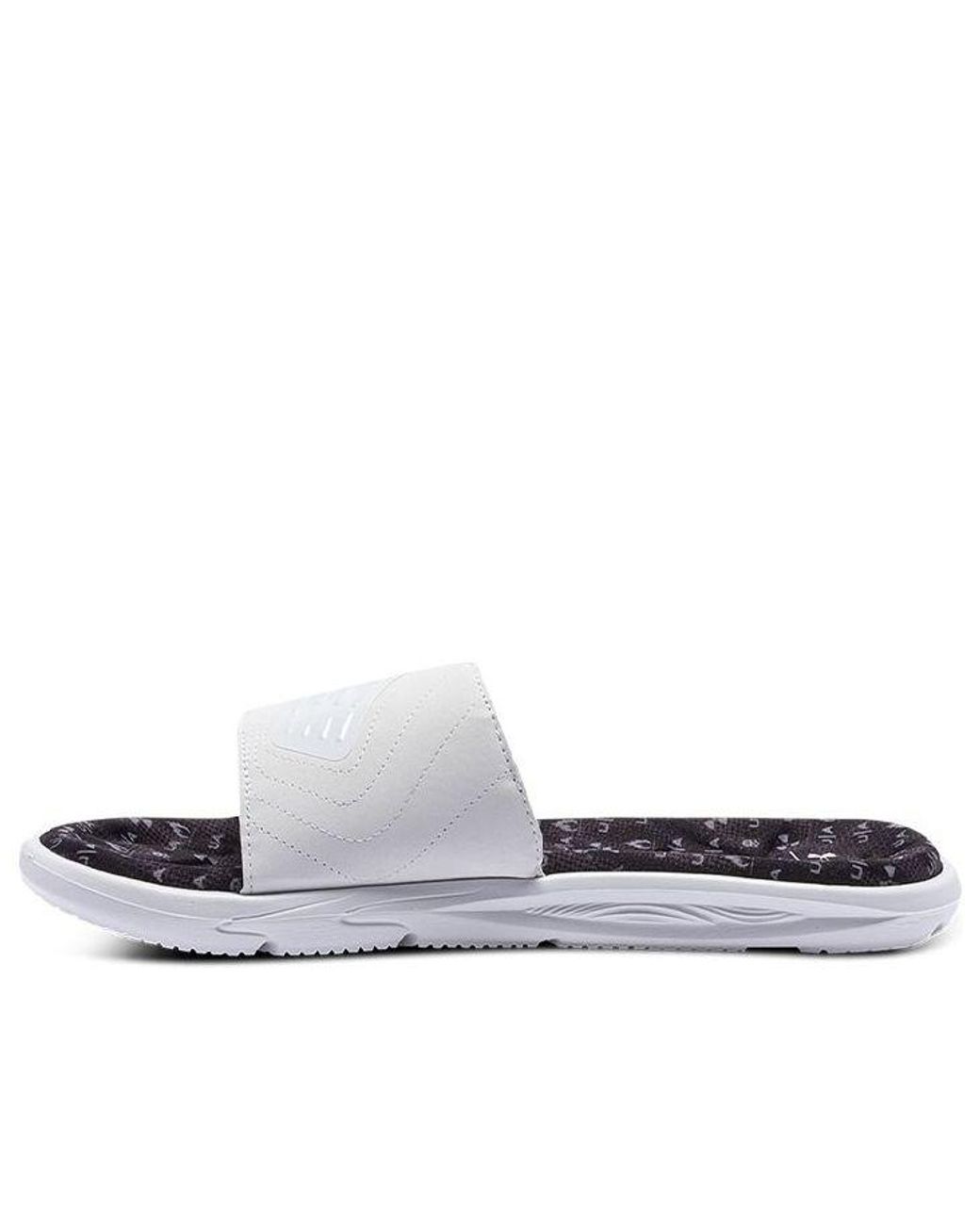 Under Armour White Mercenary 12 Slide for men