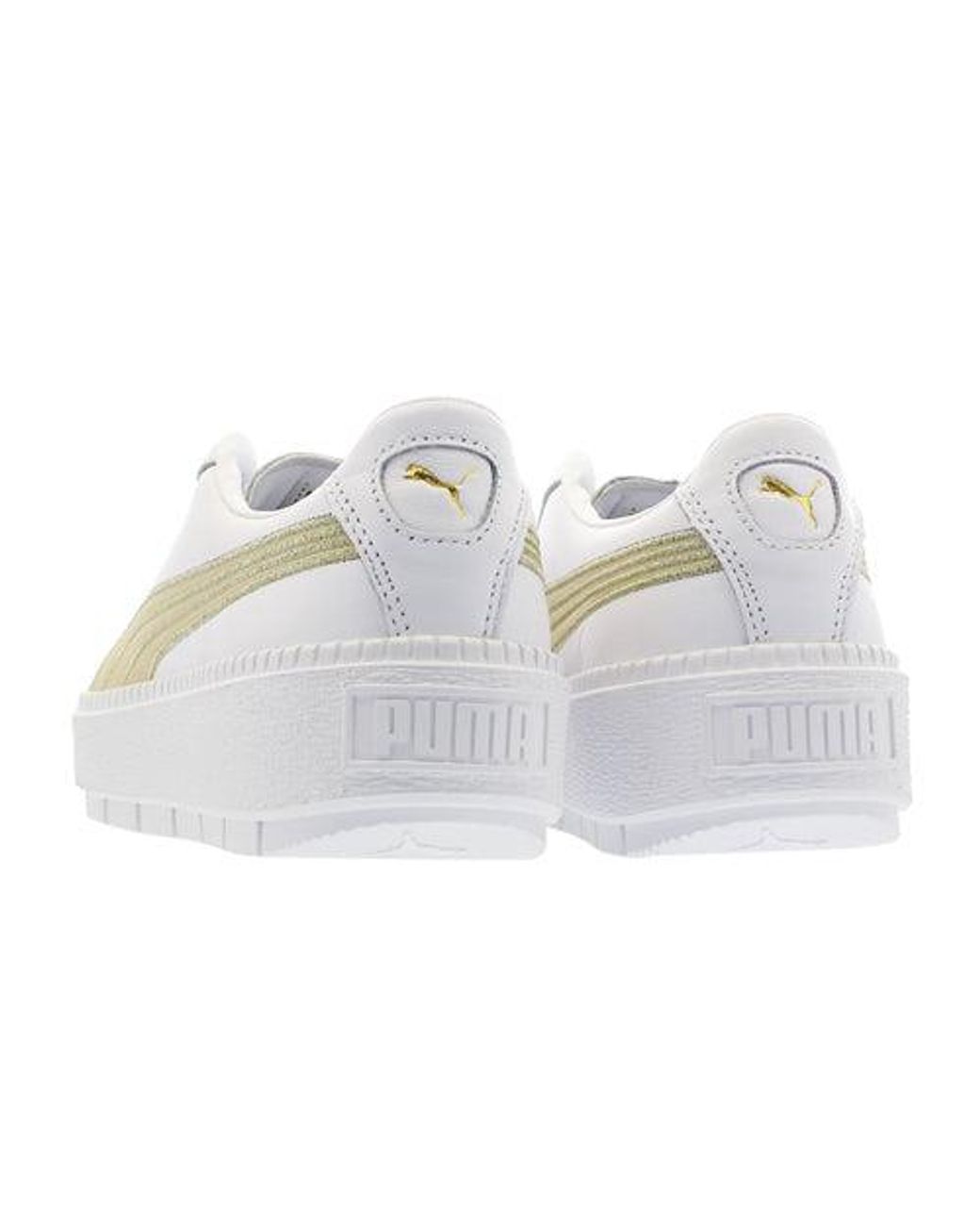 PUMA White (Wmns) Platform Trace Varsity'