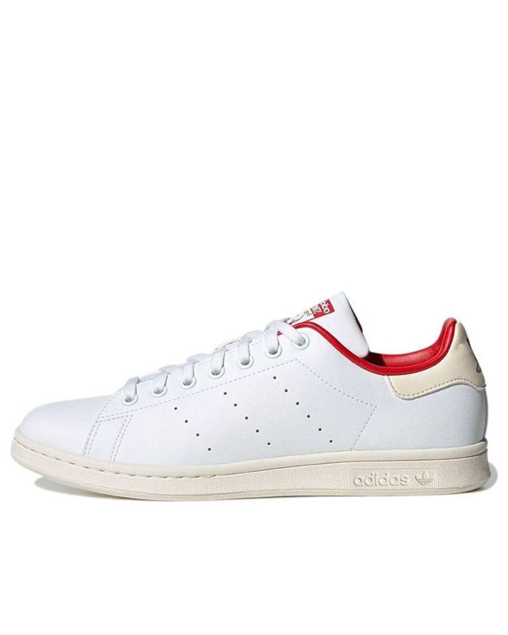 adidas Originals Stan Smith Retro Casual Skateboarding Shoes White Red |  Lyst