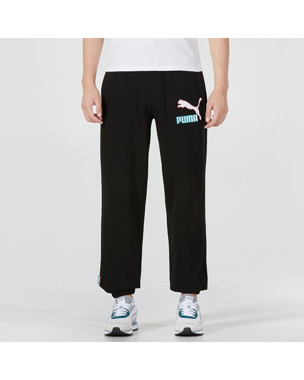 PUMA Black Fandom Sweatpants for men