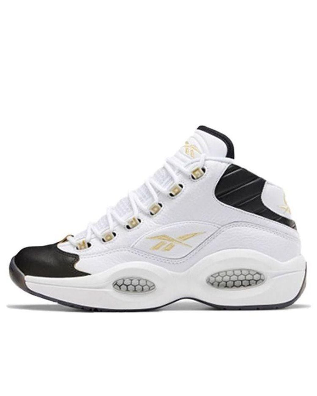 Reebok White Question Mid 'Respect My Shine' for men