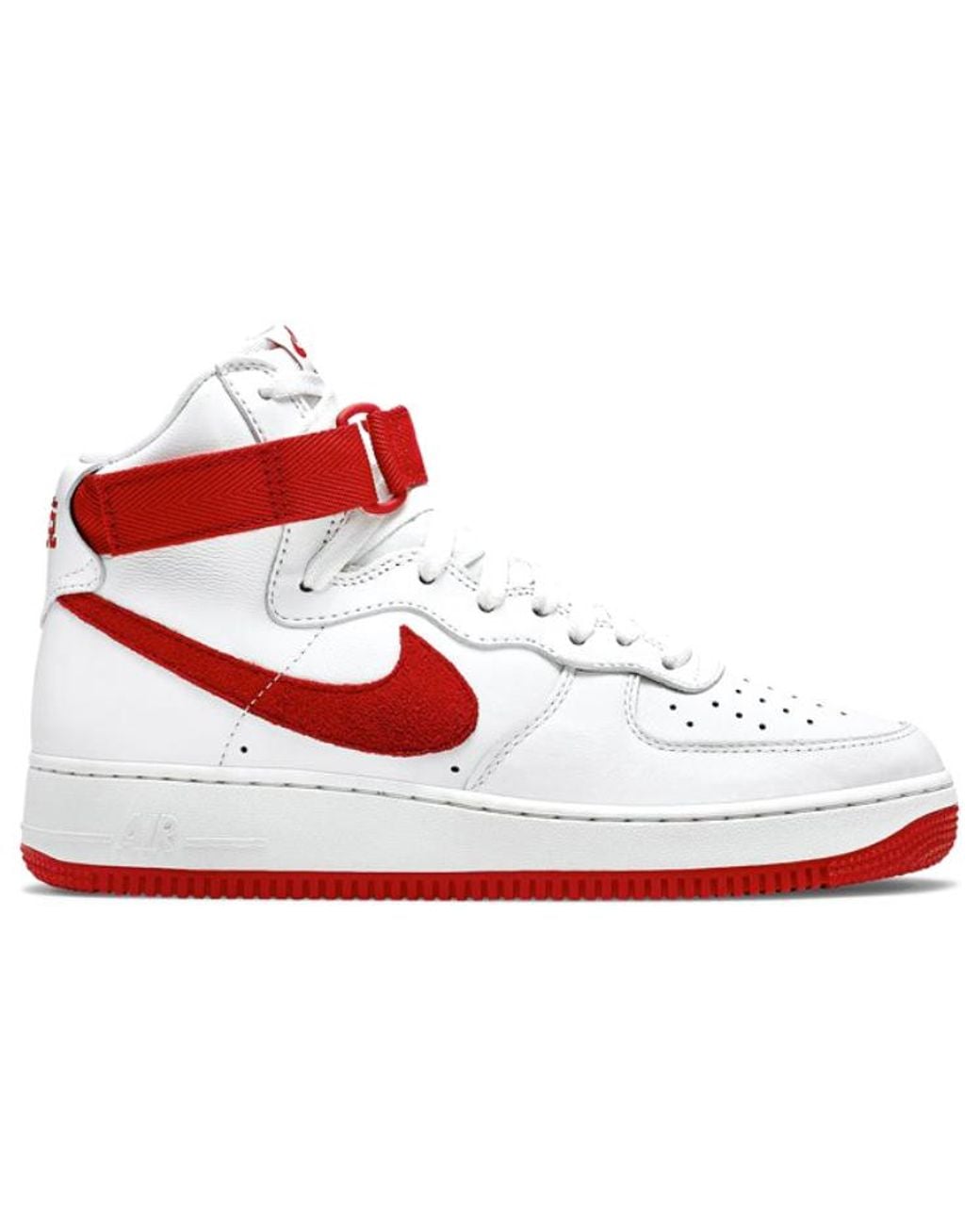 Nike Red Air Force 1 High 'Nai-Ke' for men