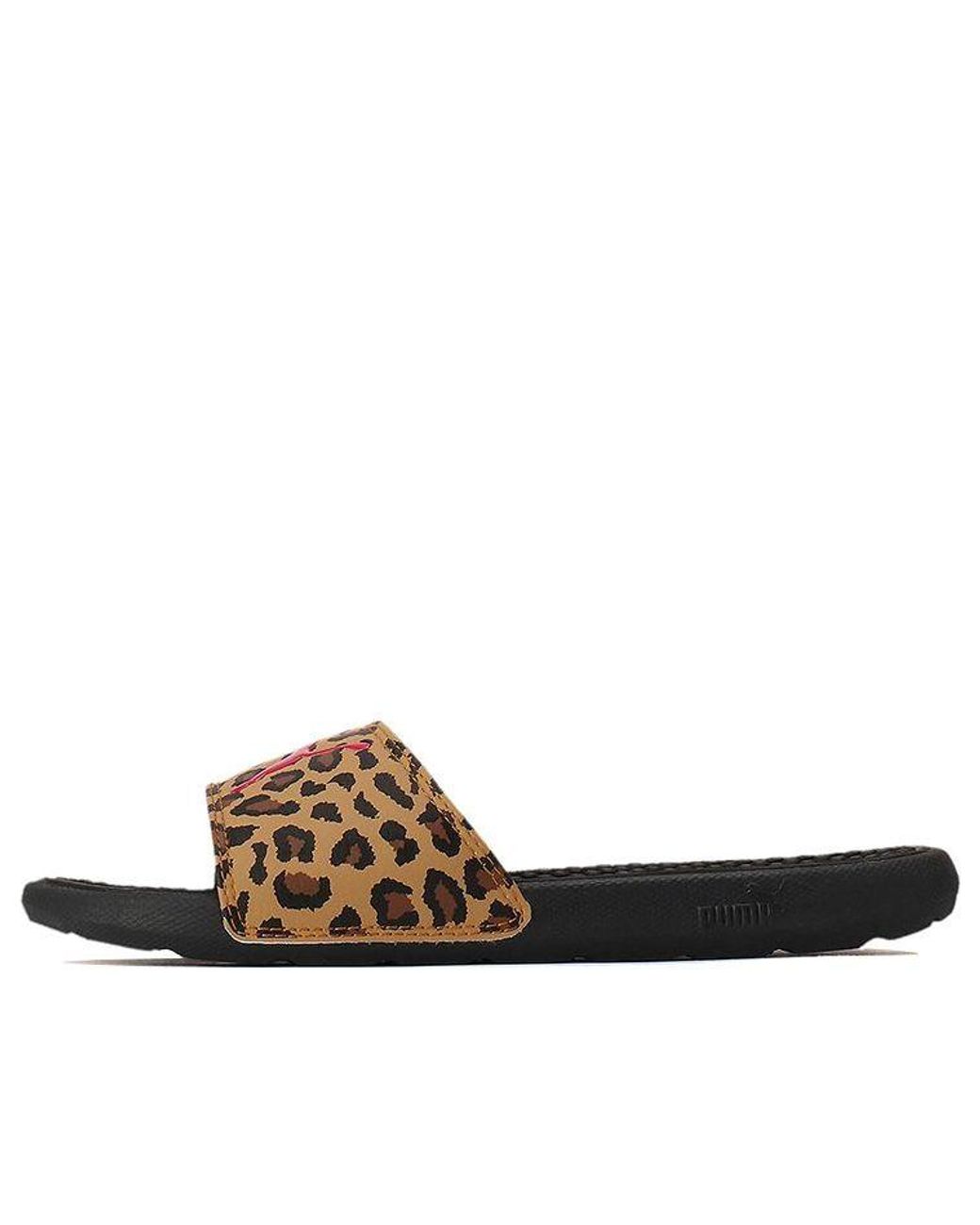 PUMA Brown (Wmns) Cool Cat Sports Leopard Slipper