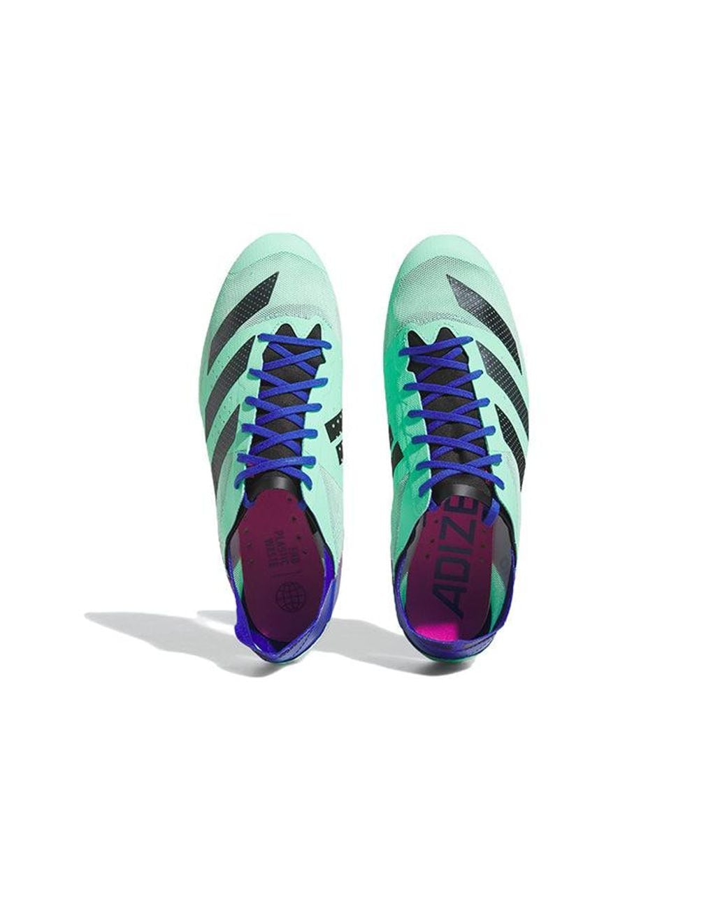 Adidas Blue Adizero Finesse Spikes 'Pulse Mint Lucid' for men