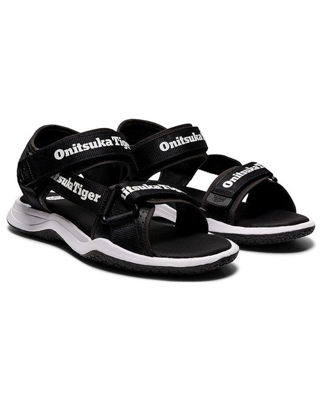 Onitsuka Tiger Black Ohbori Strap Sandals for men