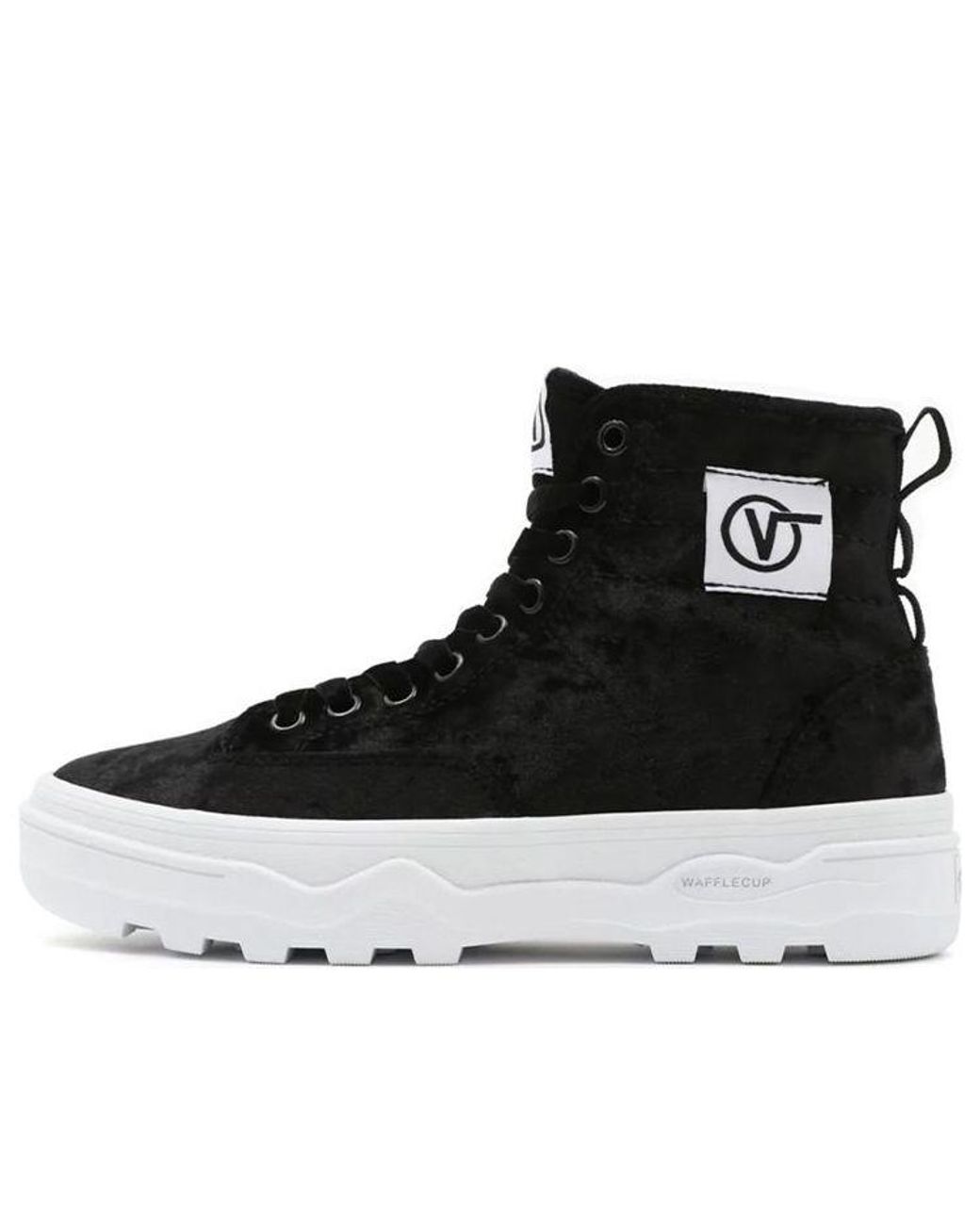 Vans Black Crushed Velvet Sentry Wc for men