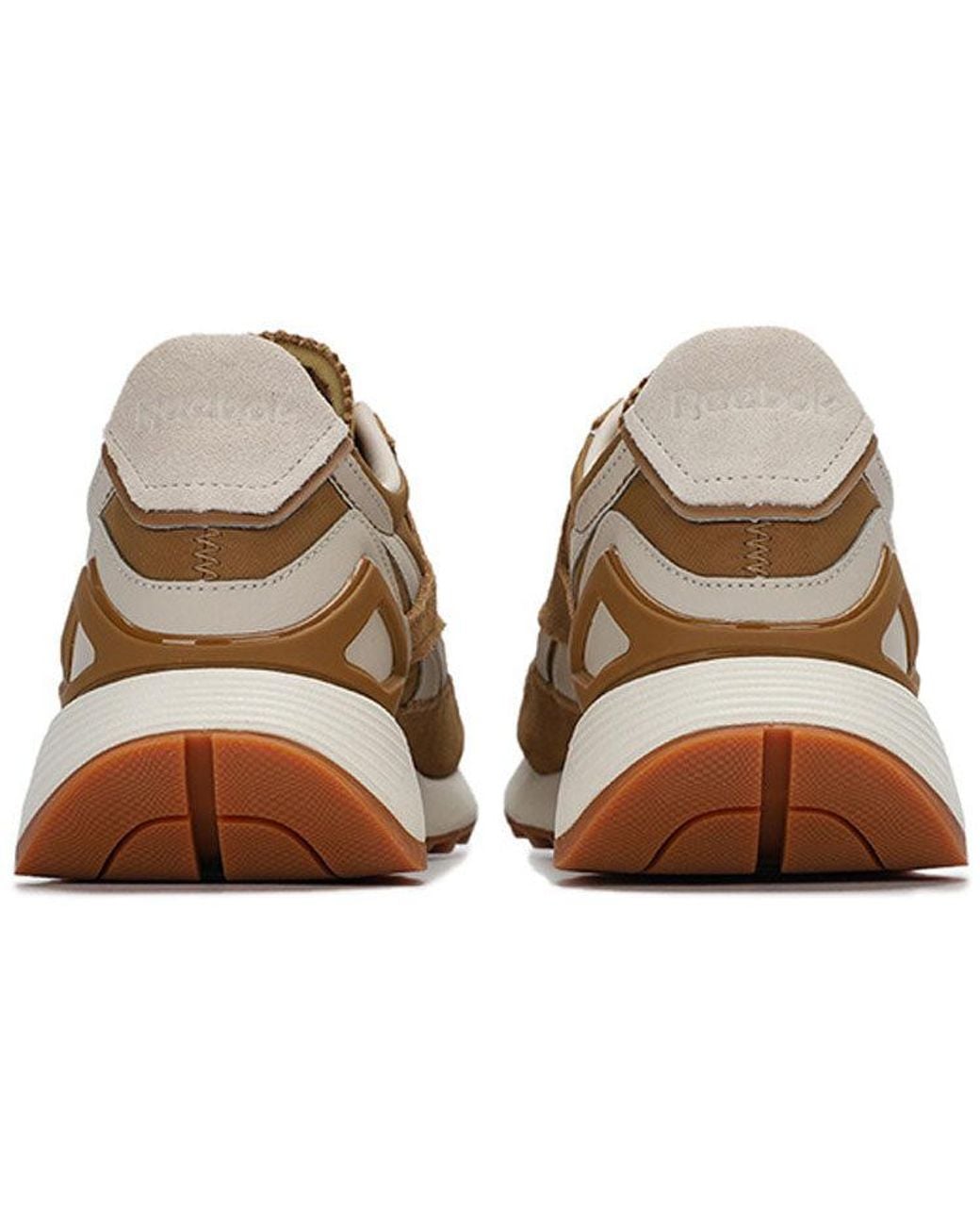 Reebok Brown Classic Leather Running Shoes for men