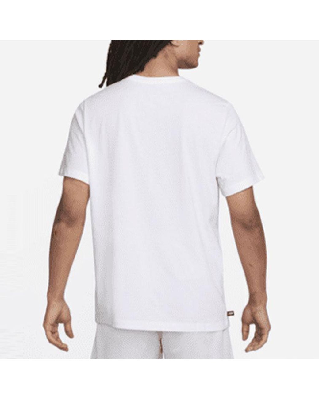 Nike Dri-fit Kd Logo Geometry Pattern Printing Solid Color Short Sleeve White for men