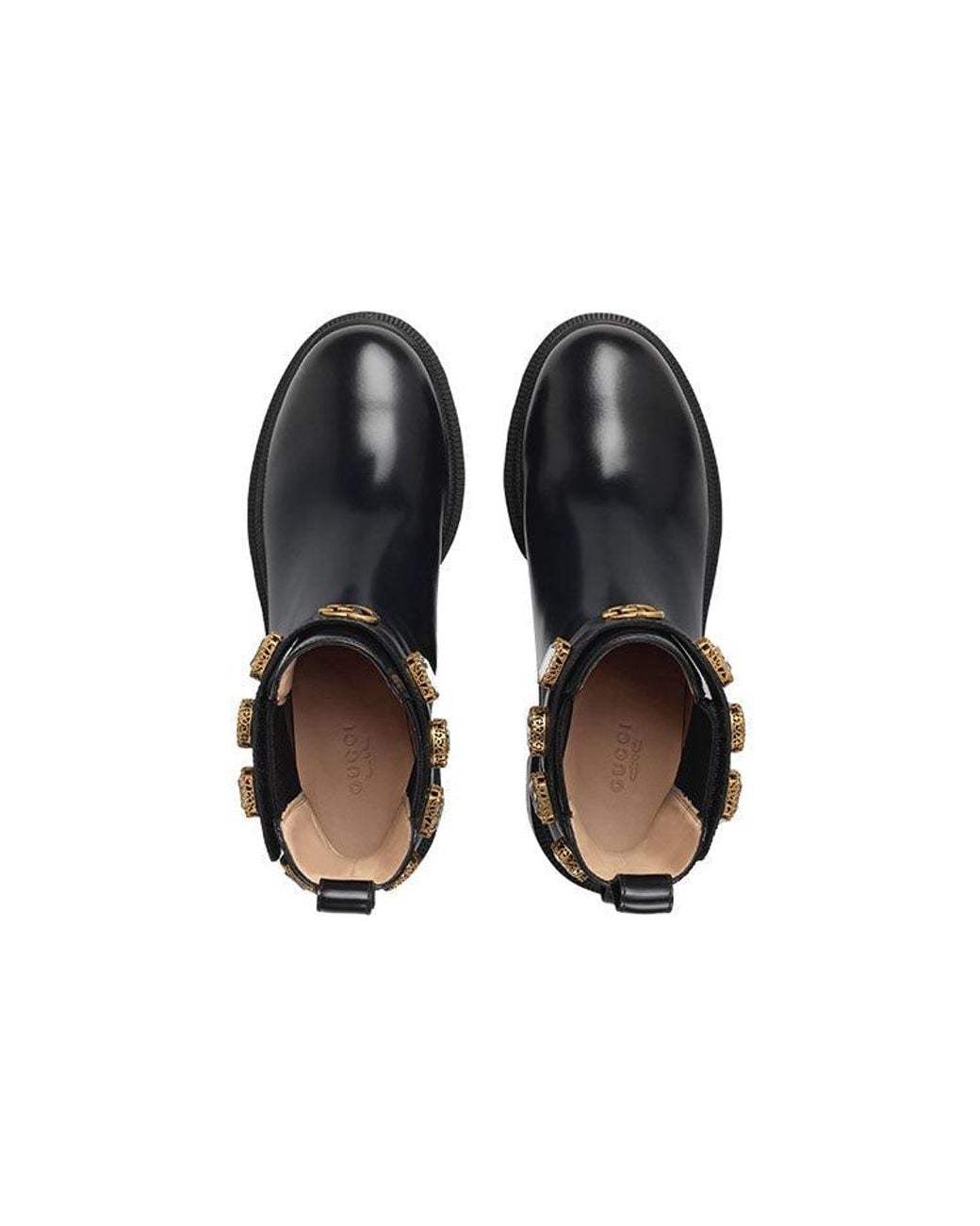 Gucci Black (Wmns) Ankle Boot With Belt Leather'