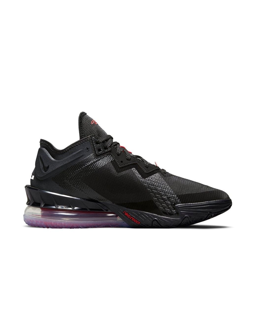 Nike Black Lebron 18 Low Ep 'Bred' for men