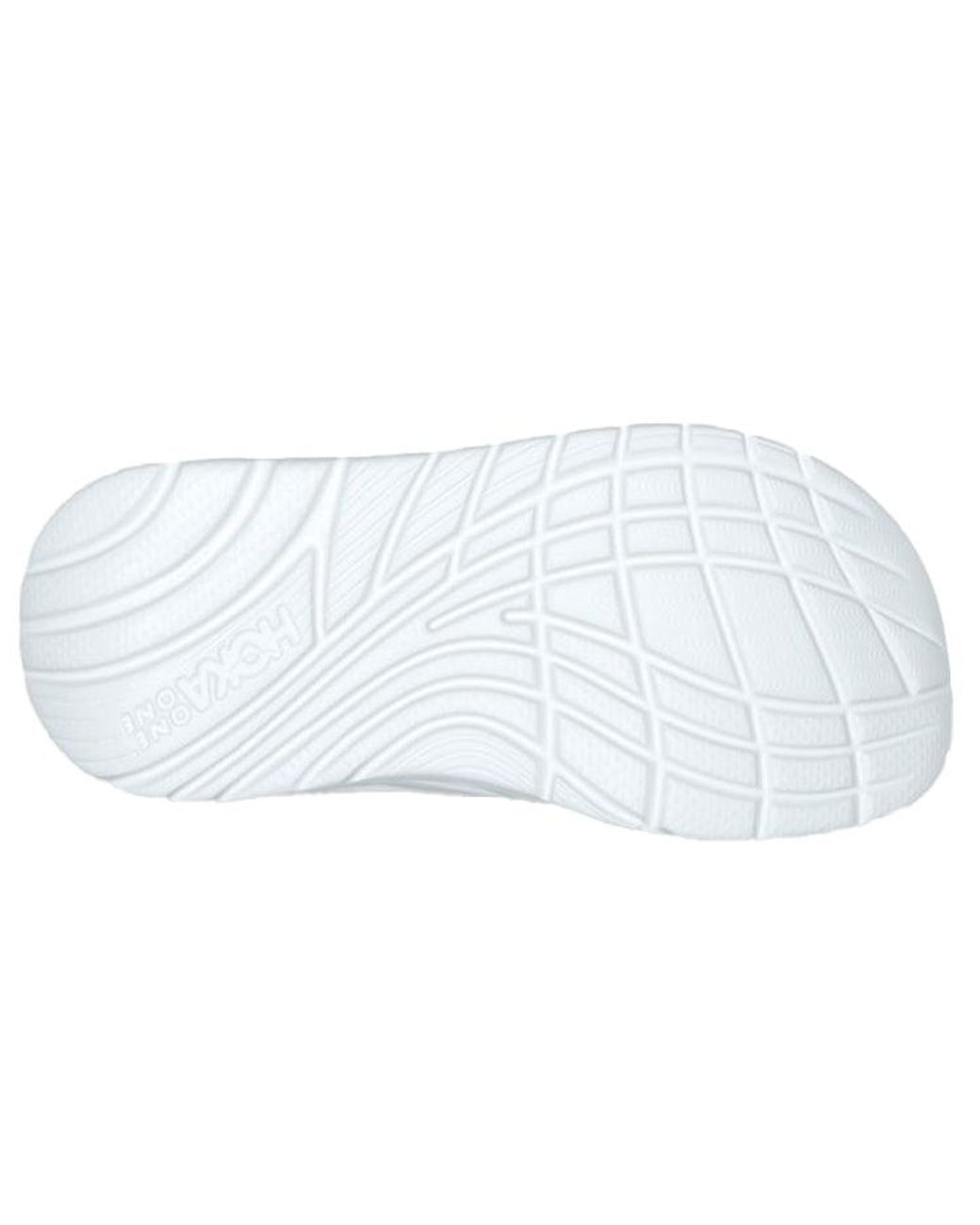 Hoka One One White Ora Recovery Slide for men
