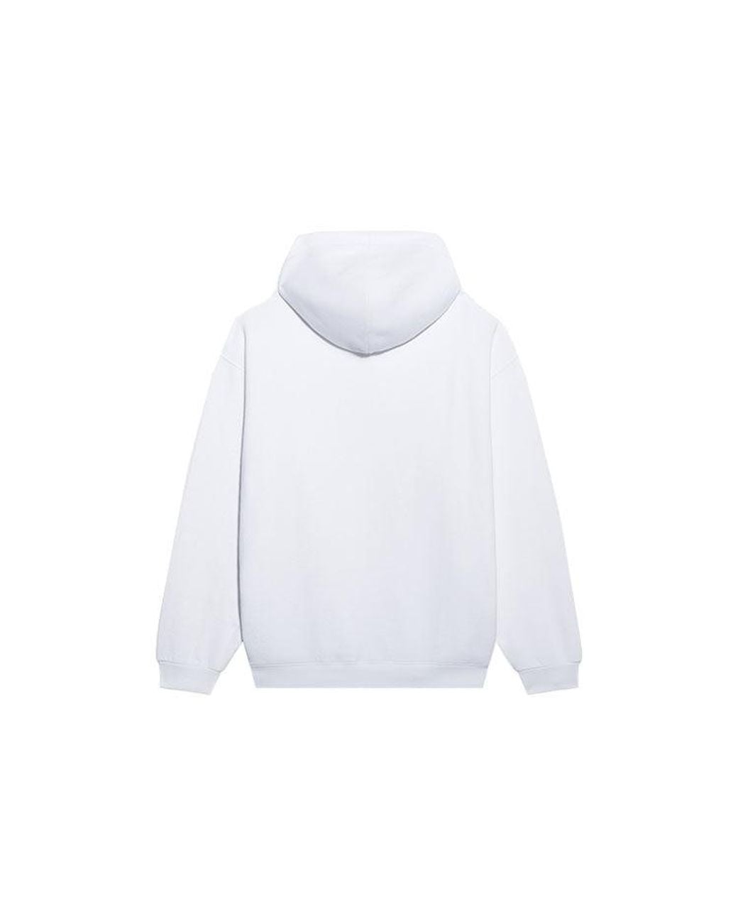 Balenciaga White Bb Pixel Medium Fit Hoodie
