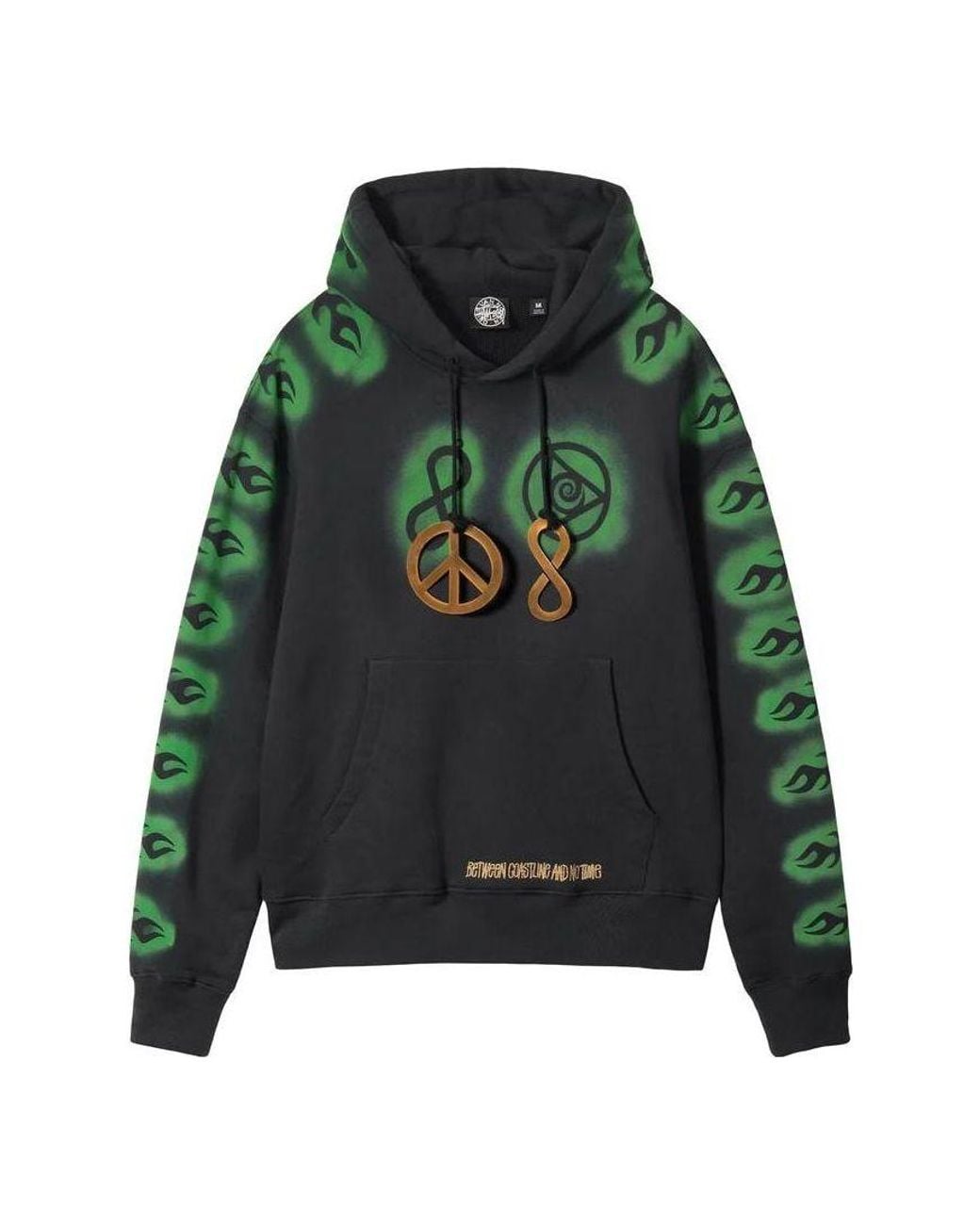 Stussy Green X Dries Van Noten Embroidered Hoodie for men
