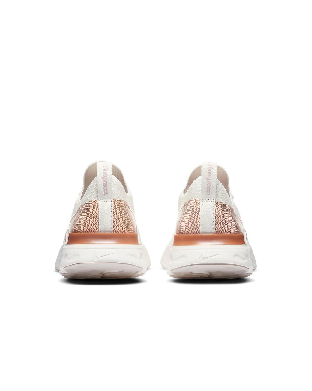 Nike White (Wmns) React Infinity Run Flyknit 'Sail Metallic Copper'