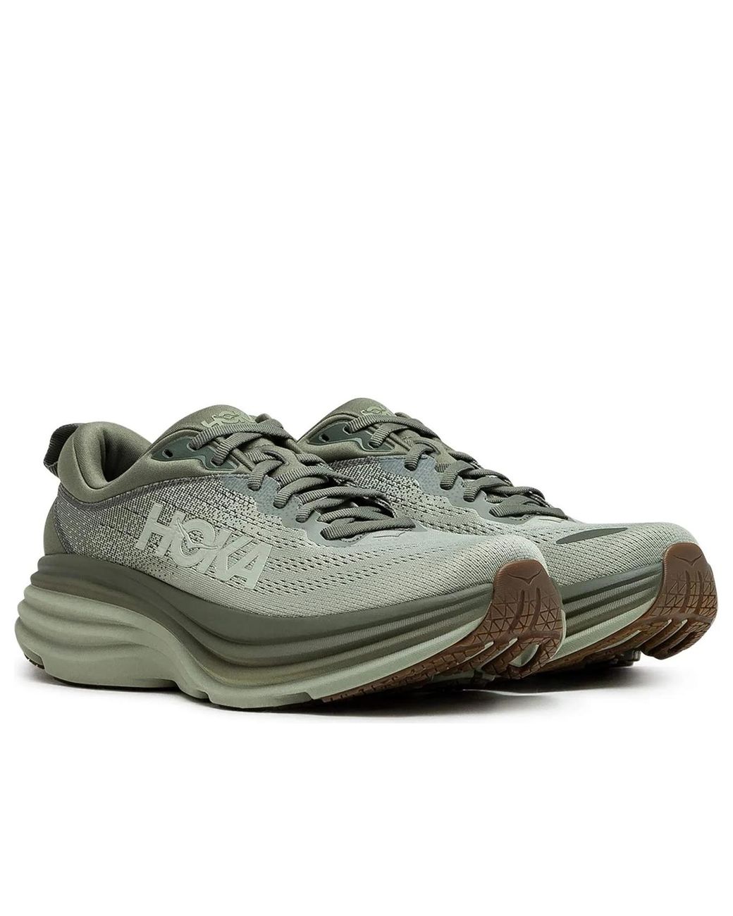 Hoka One One Brown Bondi 8 'Slate Barley' for men