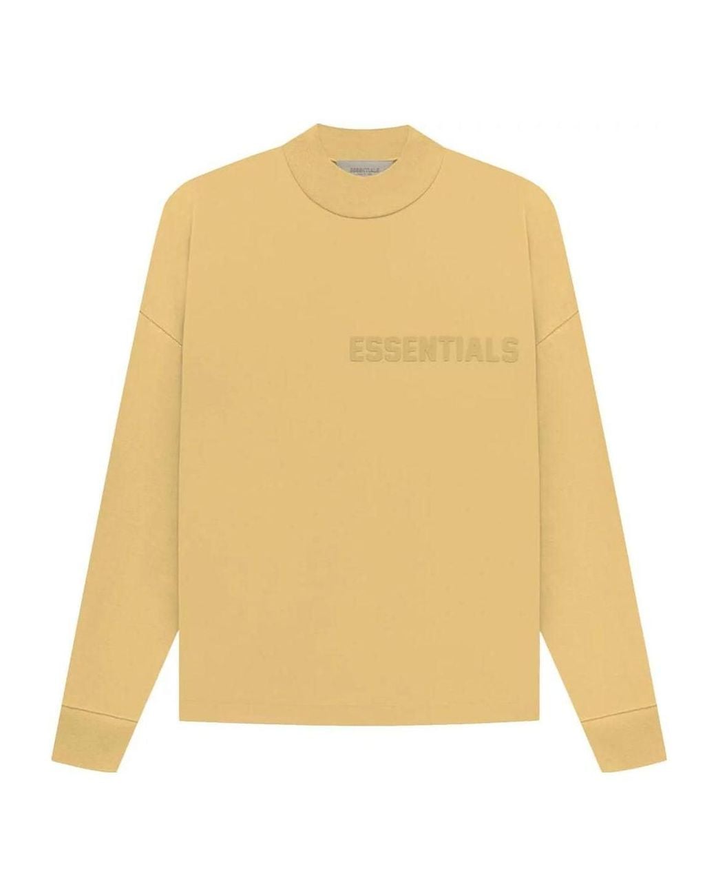 Fear Of God Yellow Ss23 Long Sleeve Logo Tee 'Light Tuscan' for men
