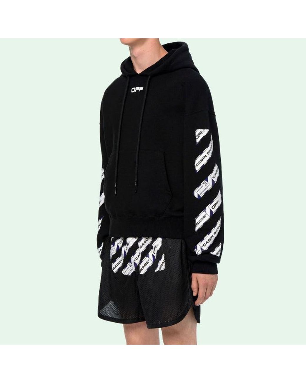 Off-White c/o Virgil Abloh Black Back Arrow Printing Loose for men