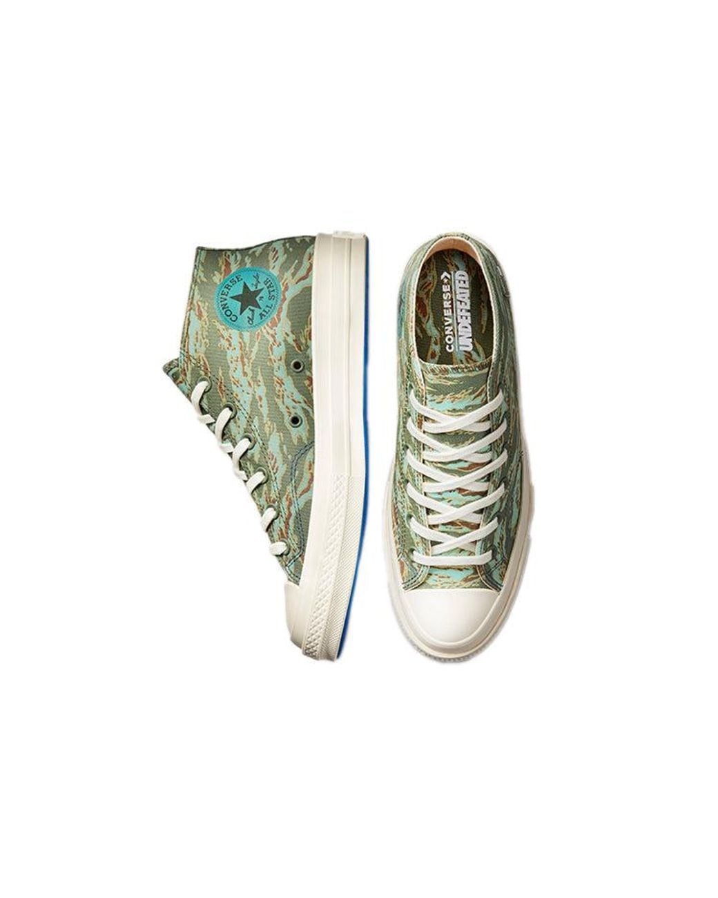 Converse Green Undefeated X Half Chuck 70 Mid 'Tiger Camo Print' for men