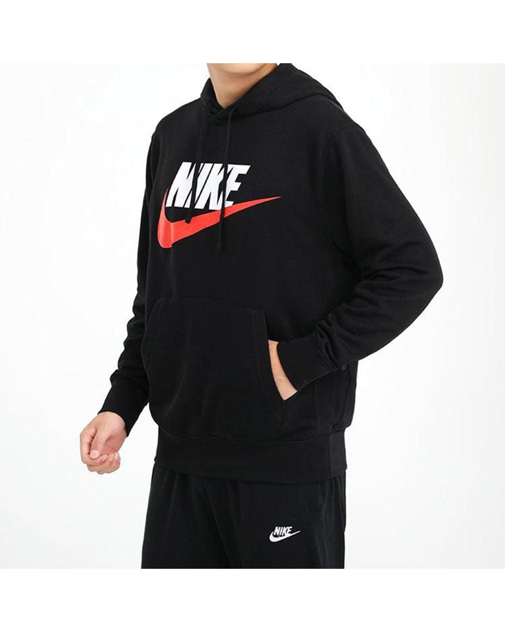 Nike Black Sportswear Logo Printing for men
