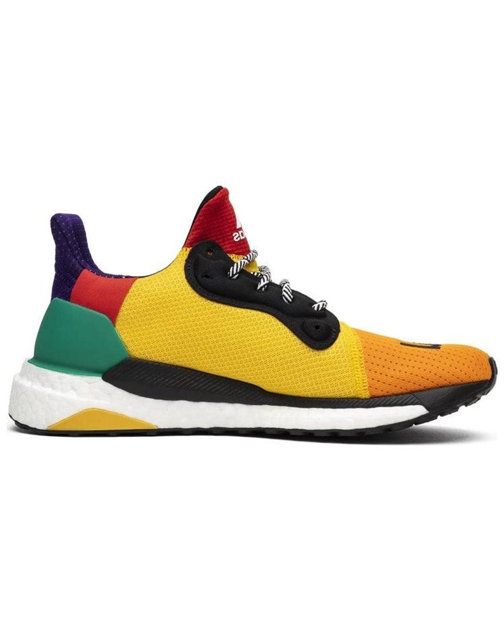 Adidas Yellow Solar Hu Glide Shoes