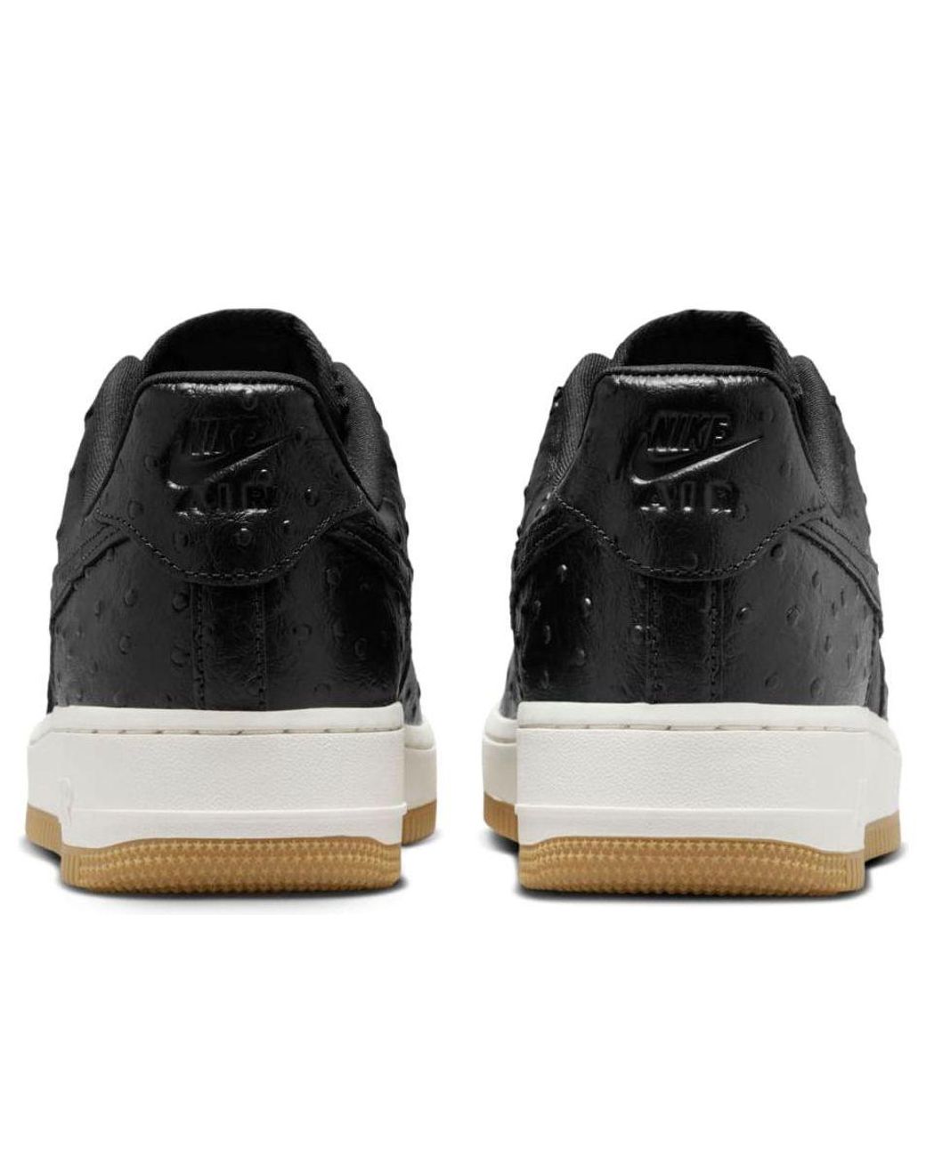 Nike Black (Wmns) Air Force 1 '07 Lx Ostrich'