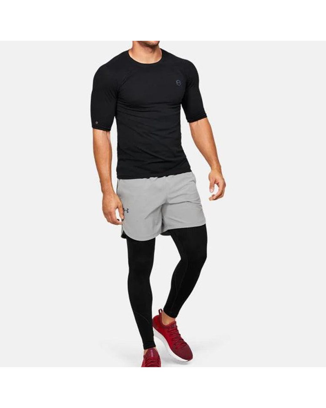 Under Armour Black Rush Seamless Short Sleeve for men