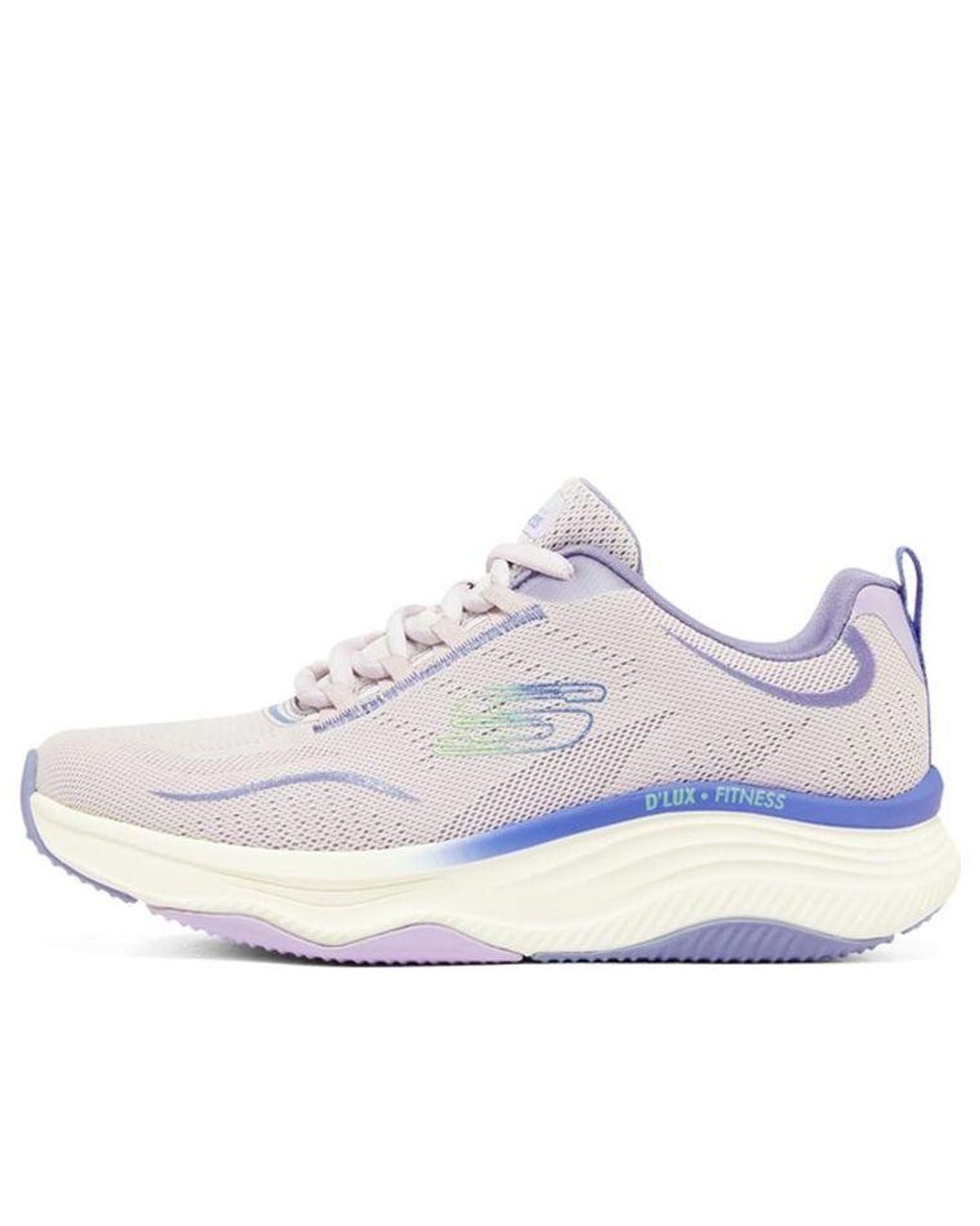 Skechers White (Wmns) Relaxed Fit: D'Lux Fitness
