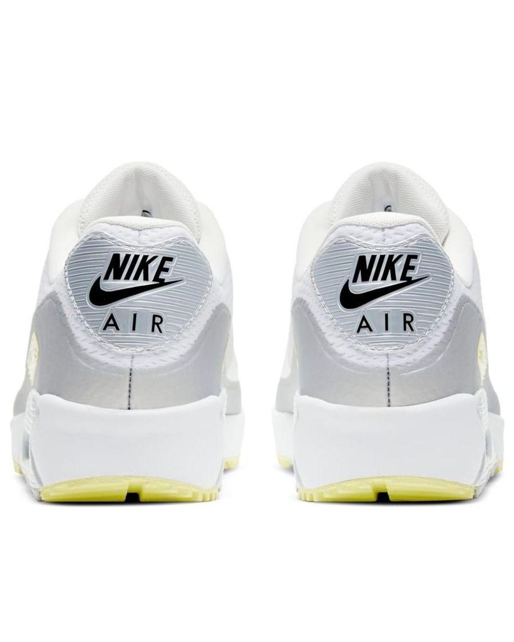 Nike White Air Max 90 Golf Metallic Platinum' for men