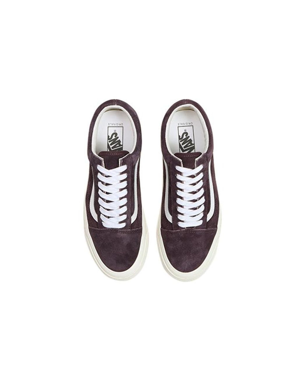 Vans Brown Og Old Skool Lx 'Pig Suede for men