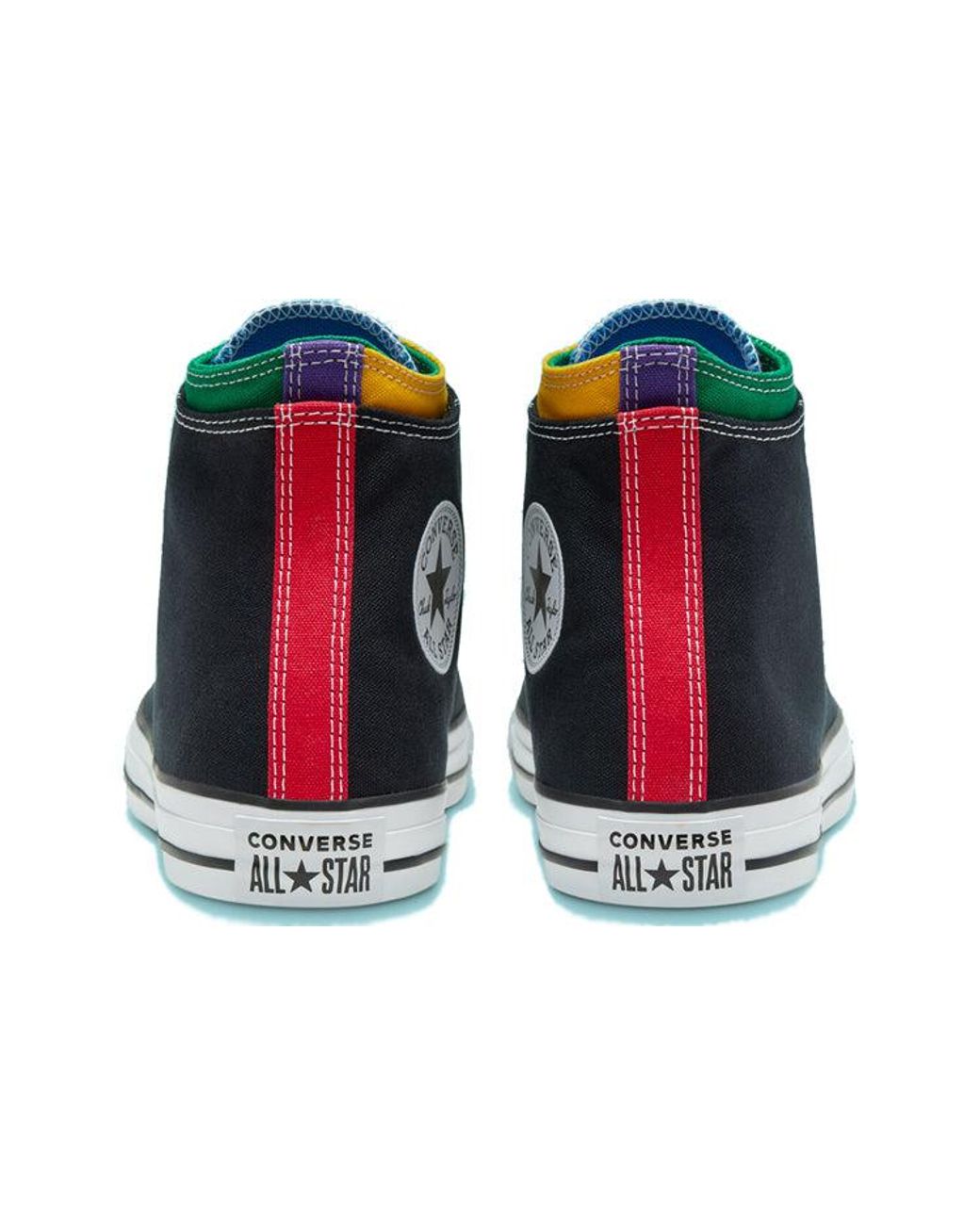 Converse Black Chuck Taylor All Star Double Upper High Multi' for men