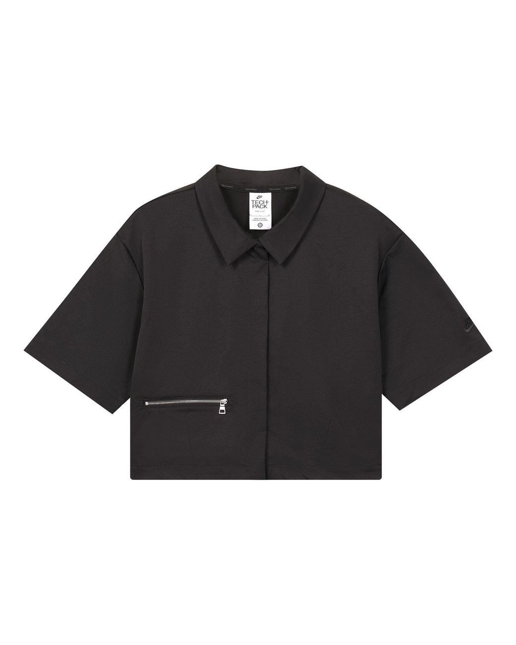 Nike Black (Wmns) Sportswear Dri-Fit Tech Pack Woven Polo