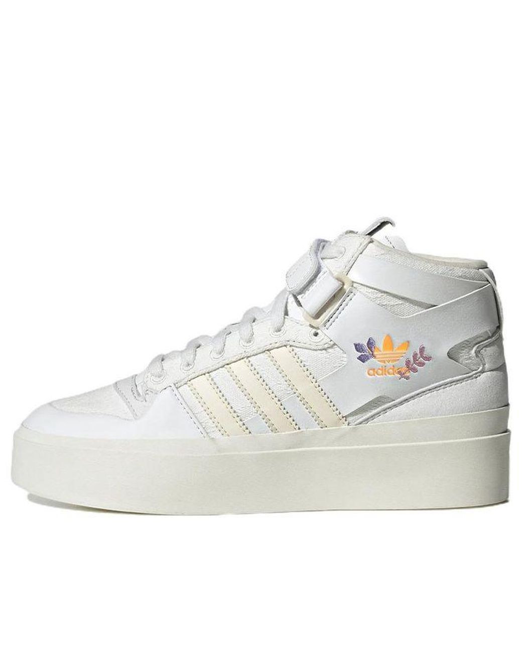 Adidas White (Wmns) Forum Bonega Mid 'Embroidered Floral'