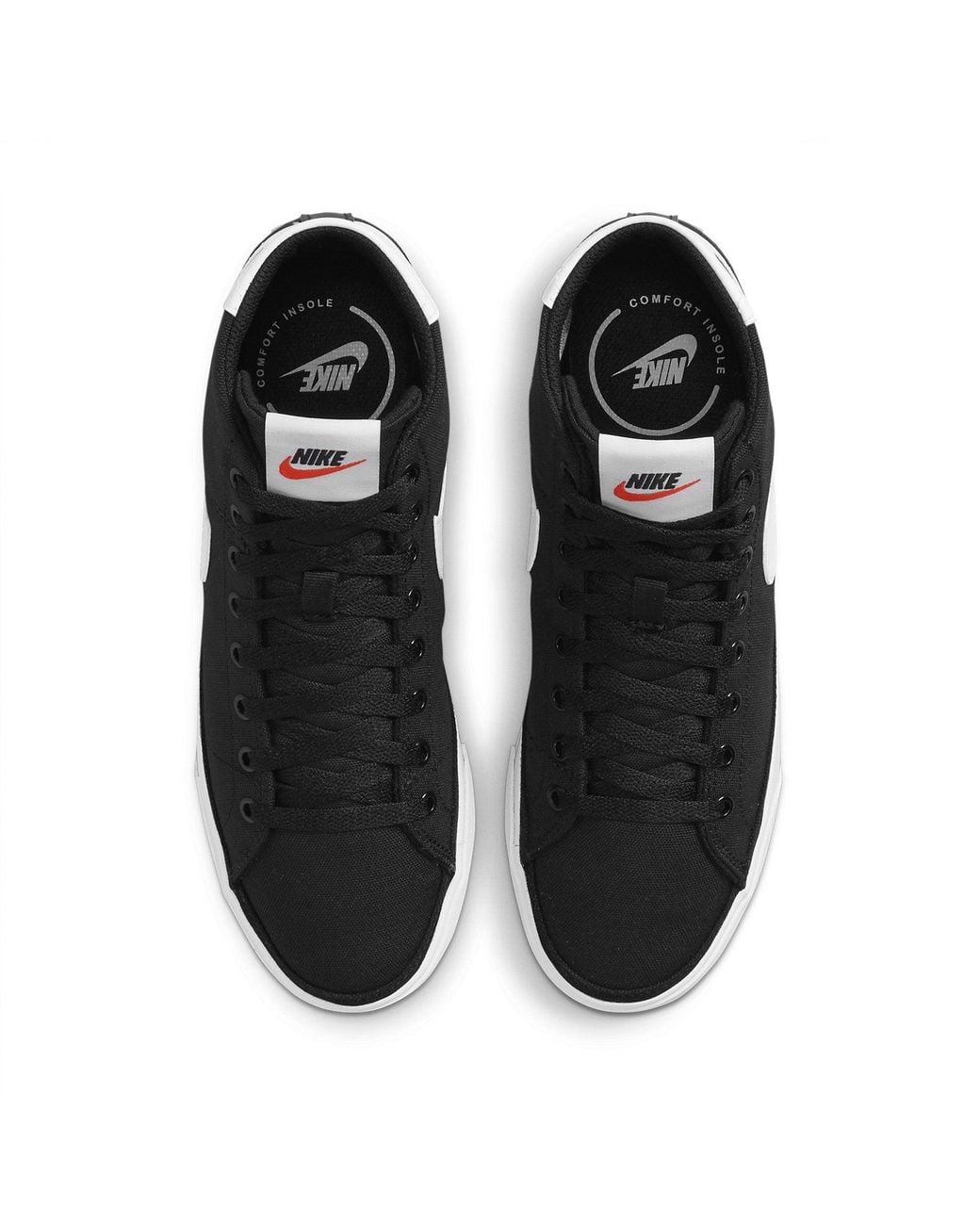 Nike Black (Wmns) Court Legacy Canvas Mid