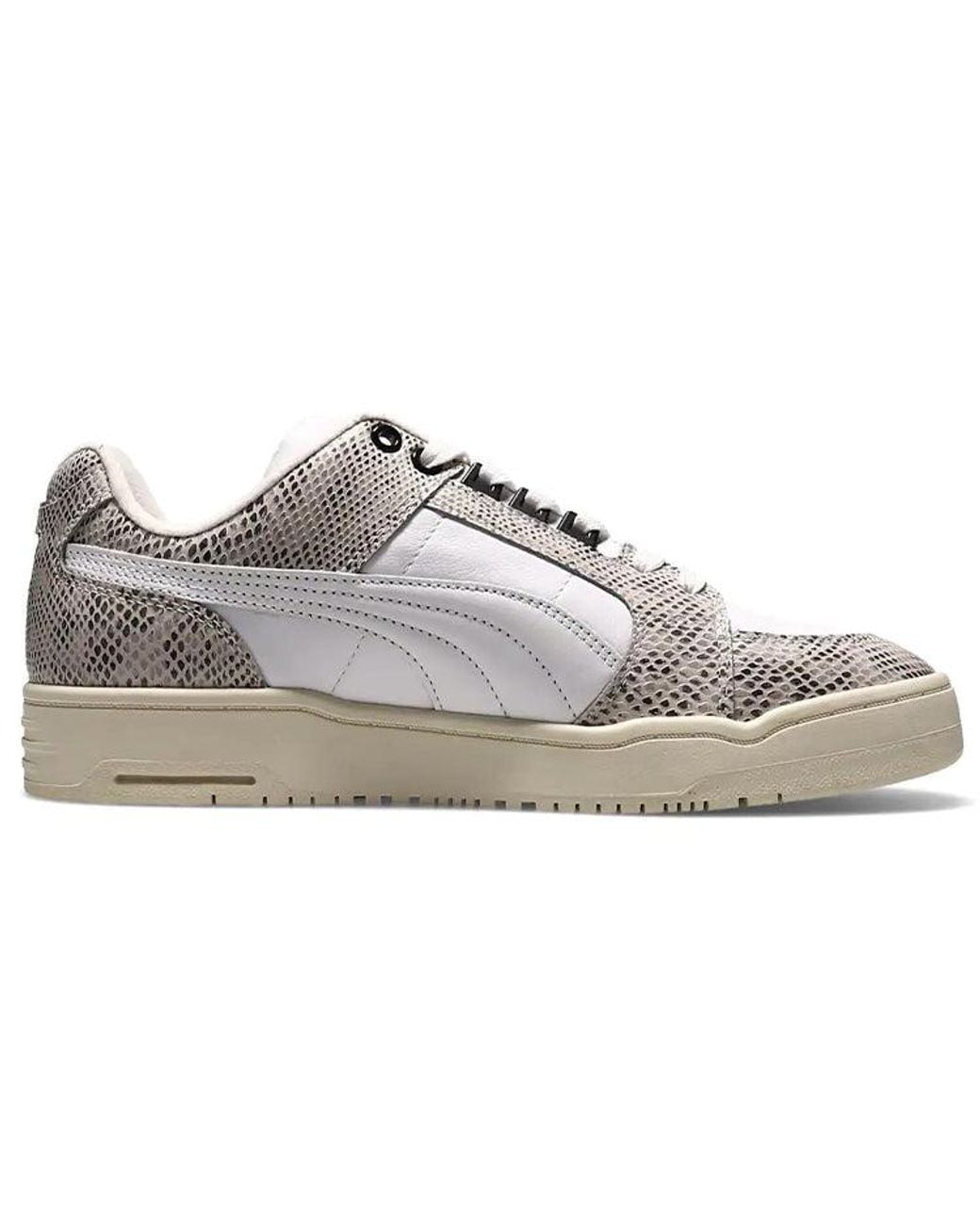 PUMA White Slipstream Low Retro Snake for men