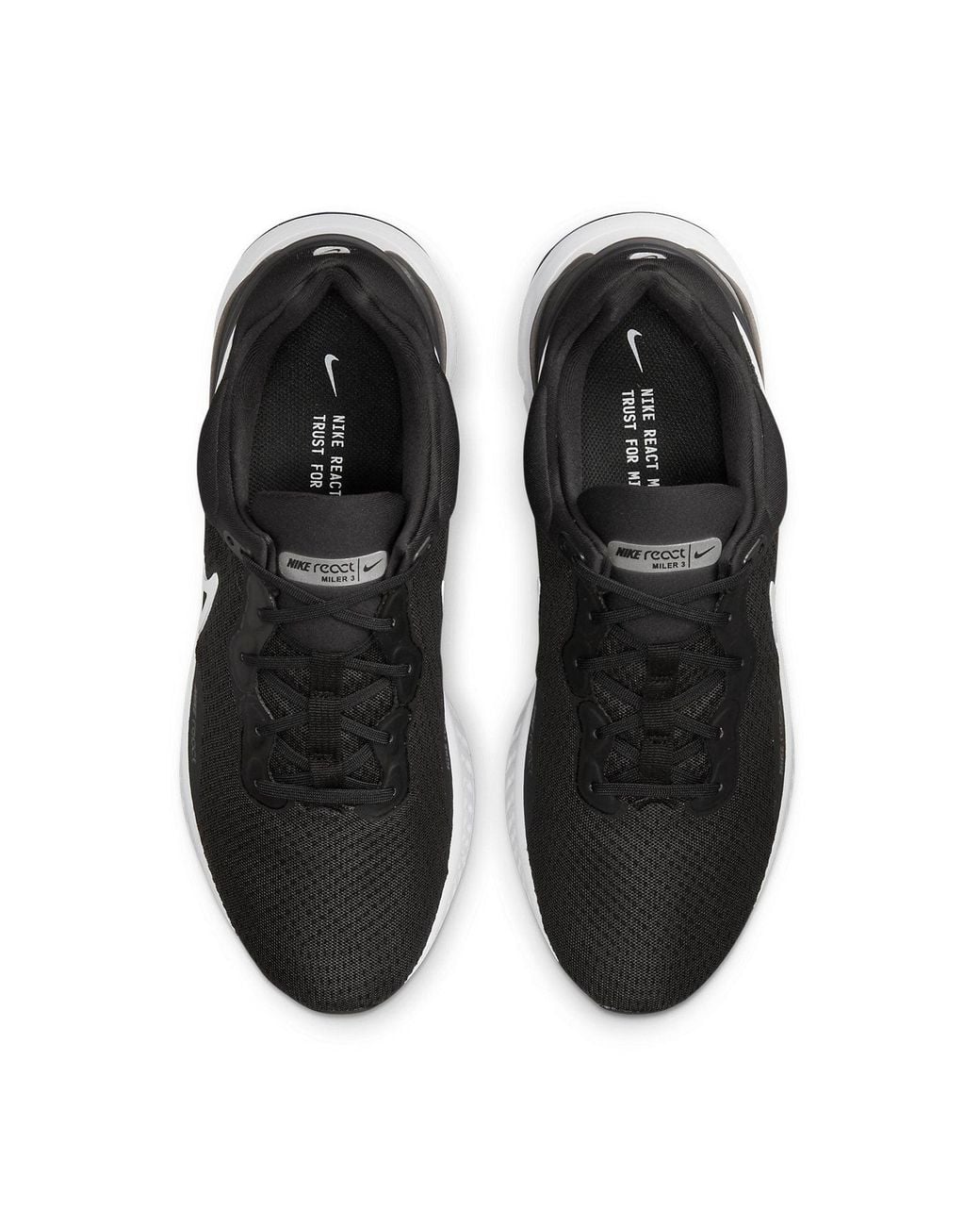 Nike Black React Miler 3 for men