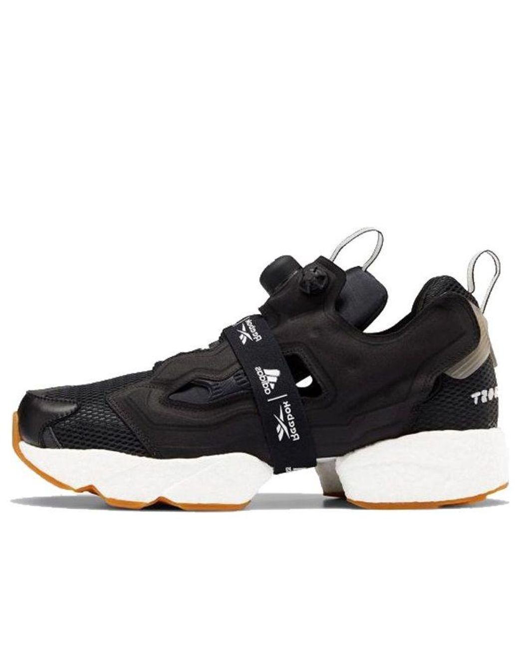 Reebok Black Instapump Fury X Boost Gum' for men