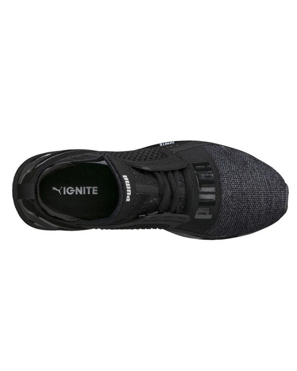 PUMA Black Ignite Limitless Running Shoes for men